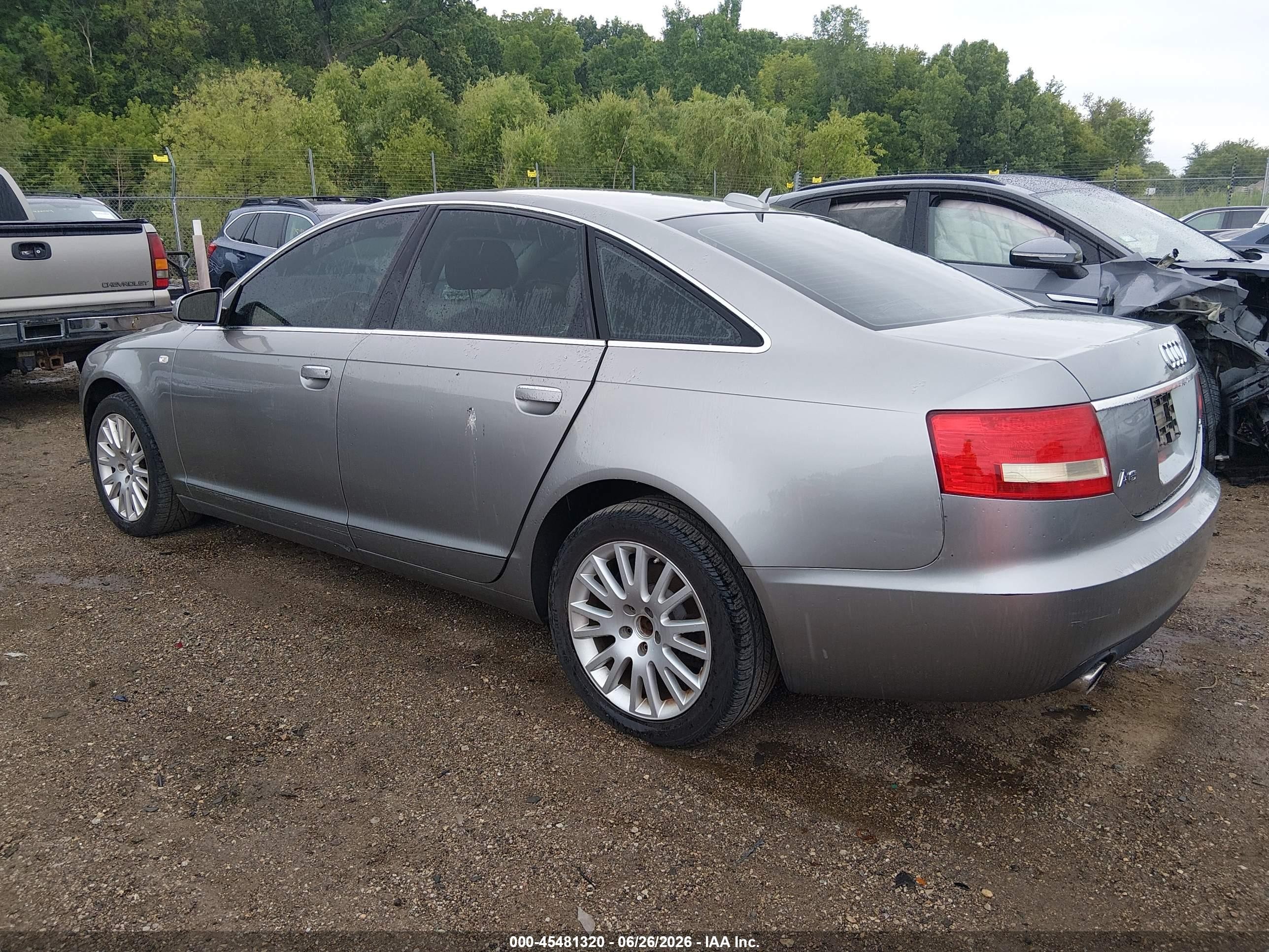2006 Audi A6 3.2 Silver vin: WAUDH74F16N138933
