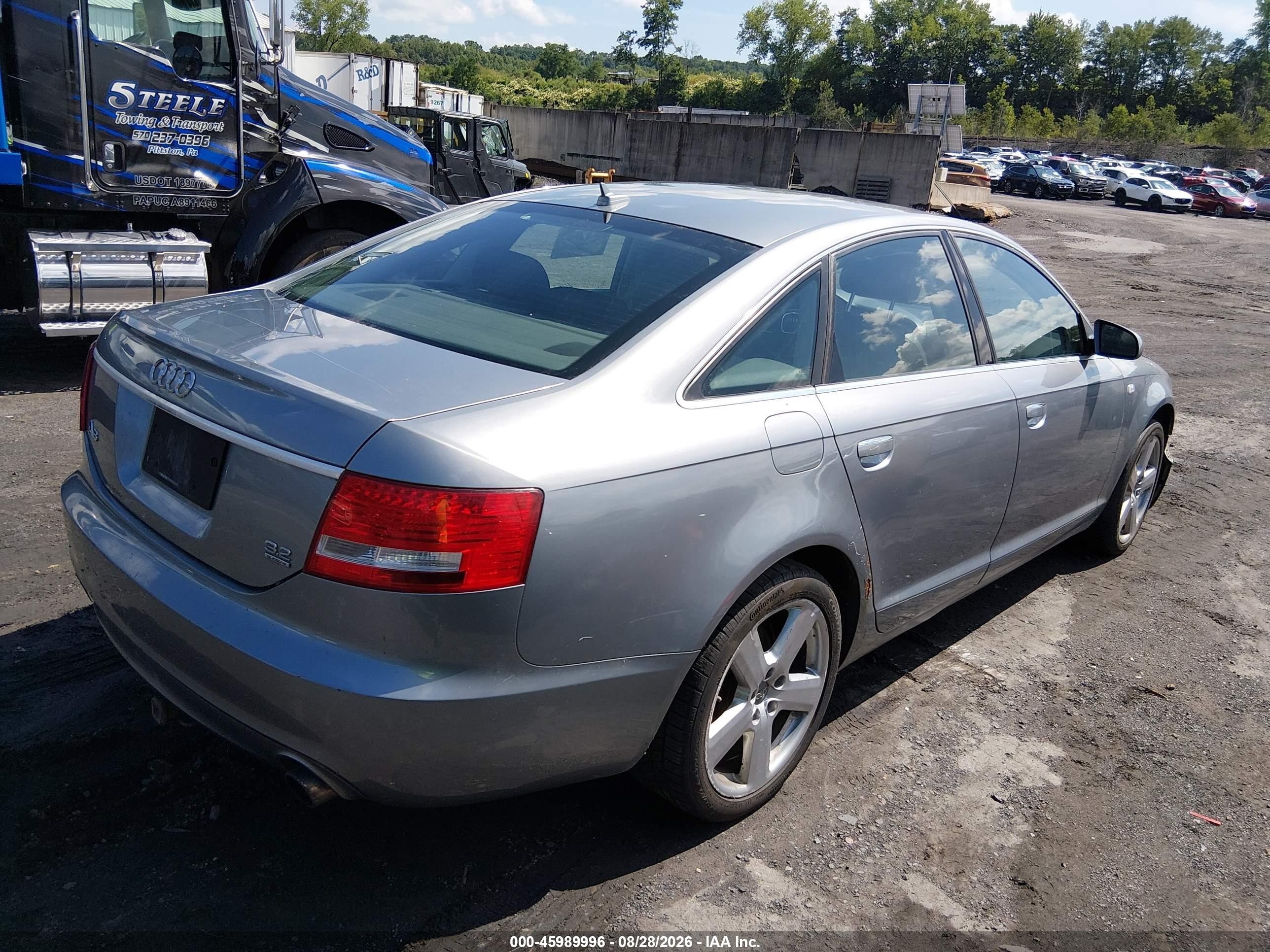 2008 Audi A6 3.2 Gray vin: WAUDH74F28N052730