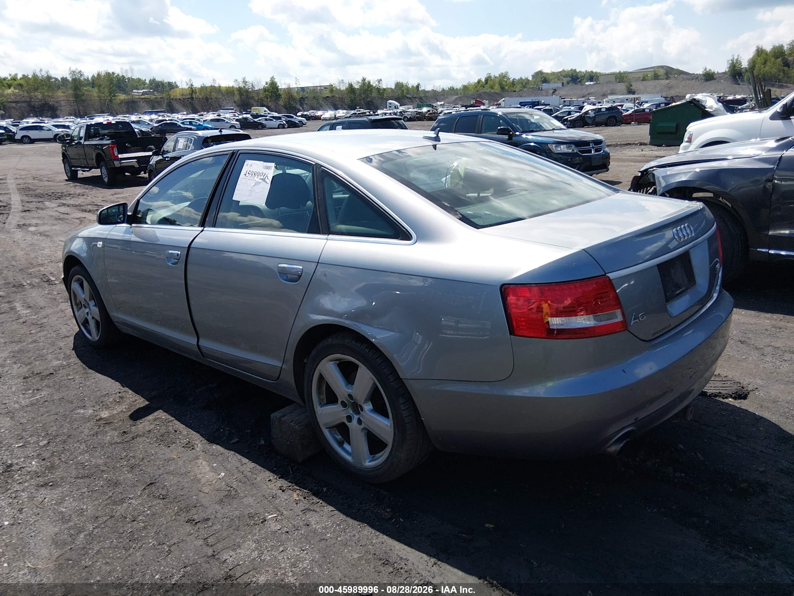 2008 Audi A6 3.2 Gray vin: WAUDH74F28N052730