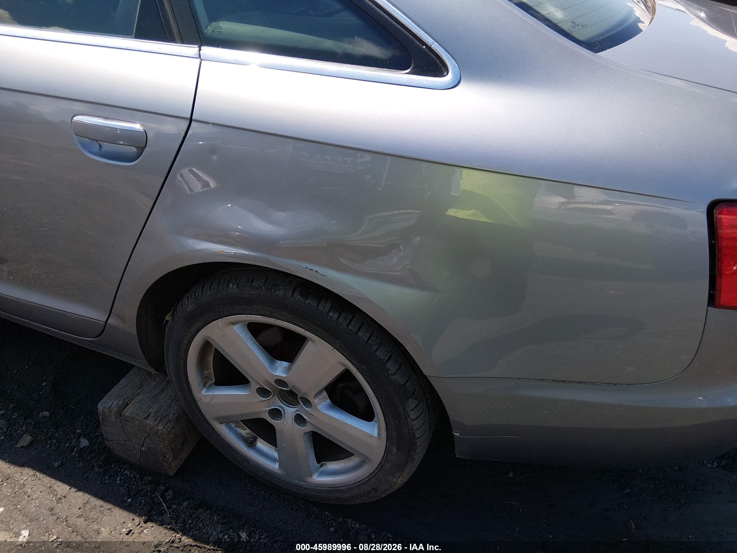 2008 Audi A6 3.2 Gray vin: WAUDH74F28N052730