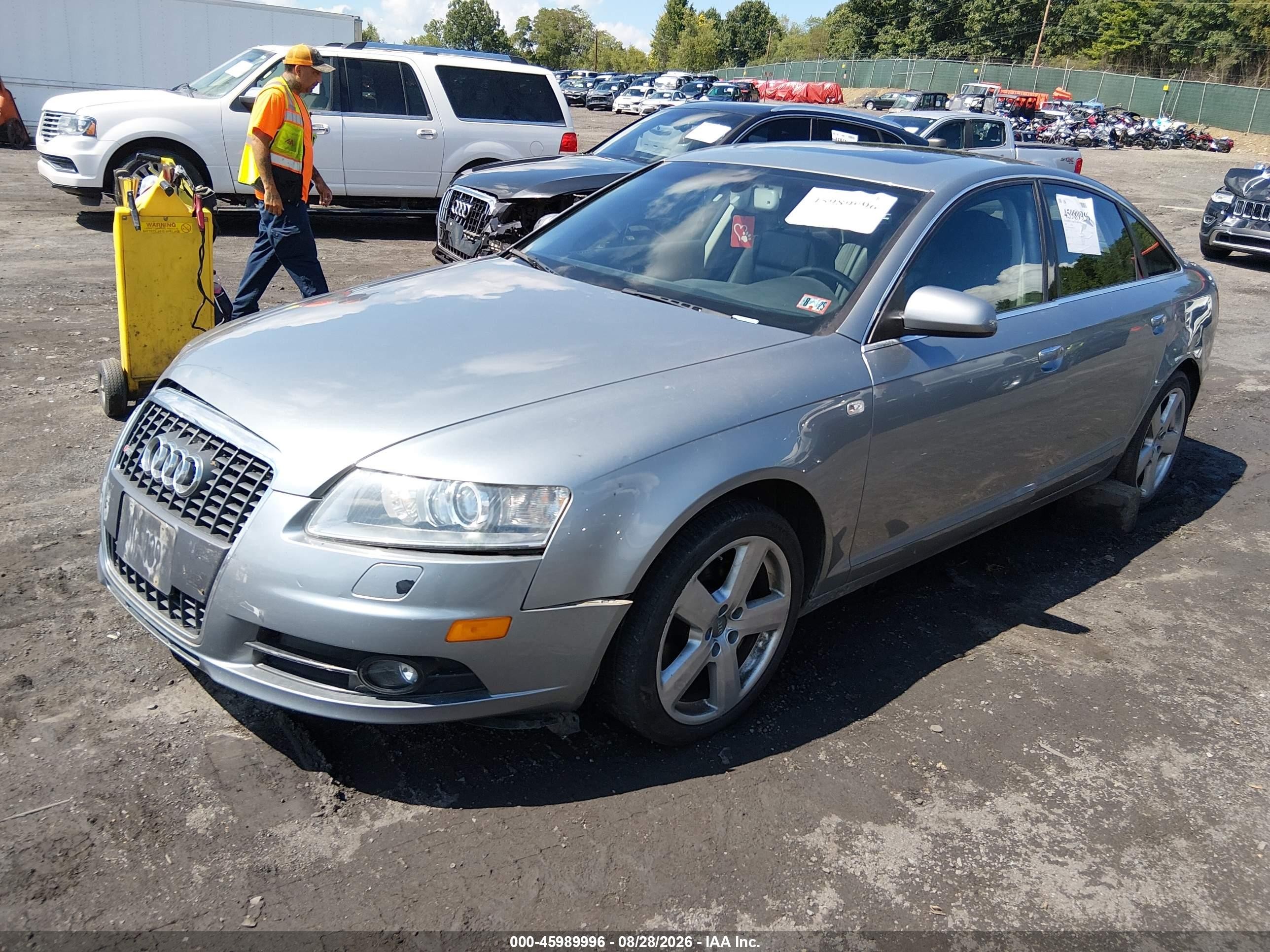 2008 Audi A6 3.2 Gray vin: WAUDH74F28N052730