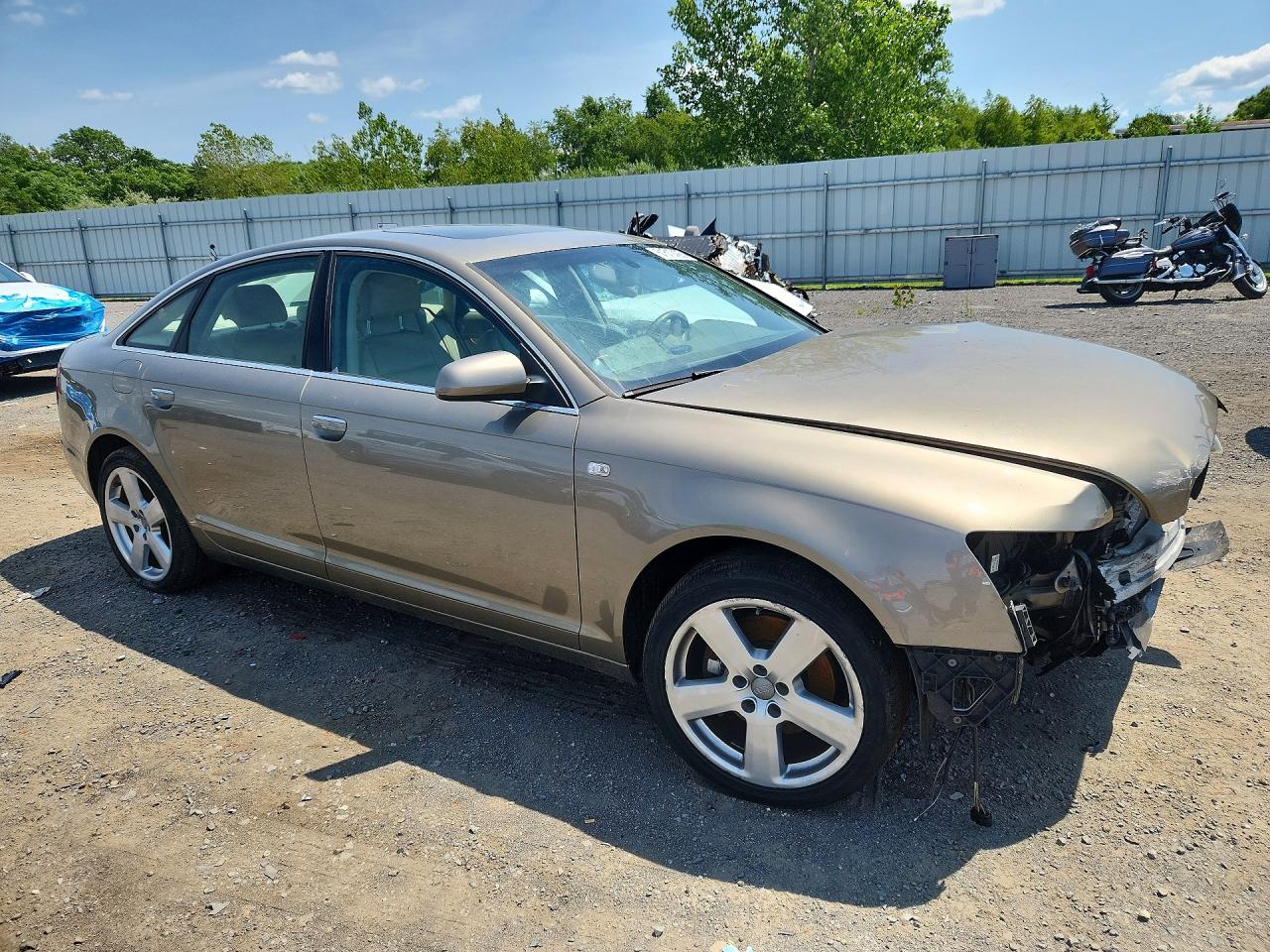 2008 Audi A6 3.2 Quattro Brown vin: WAUDH74F28N174231