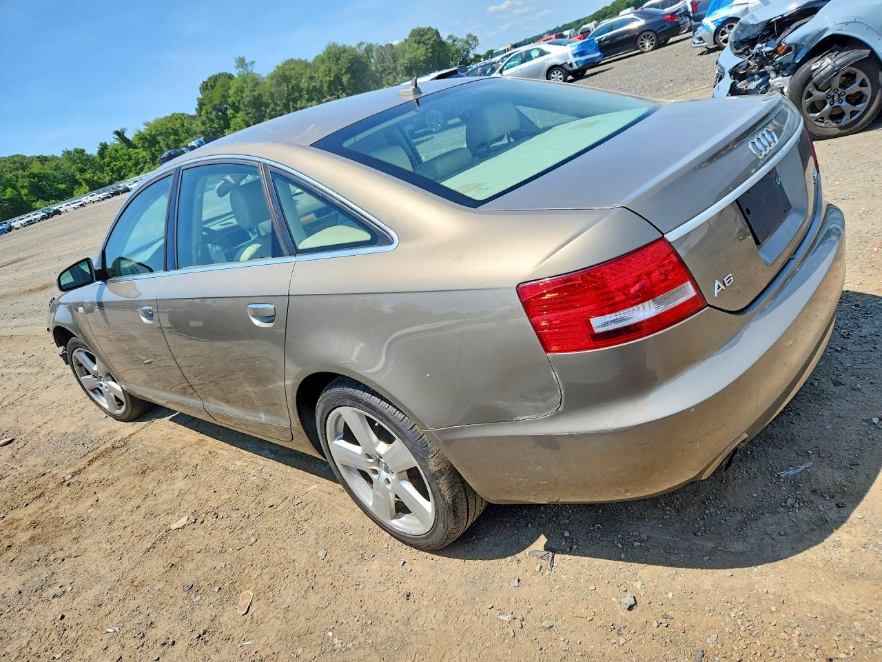 2008 Audi A6 3.2 Quattro Brown vin: WAUDH74F28N174231