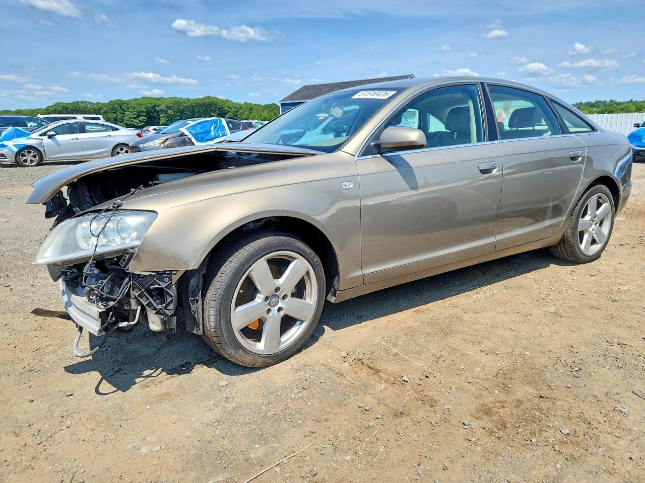 2008 Audi A6 3.2 Quattro Brown vin: WAUDH74F28N174231