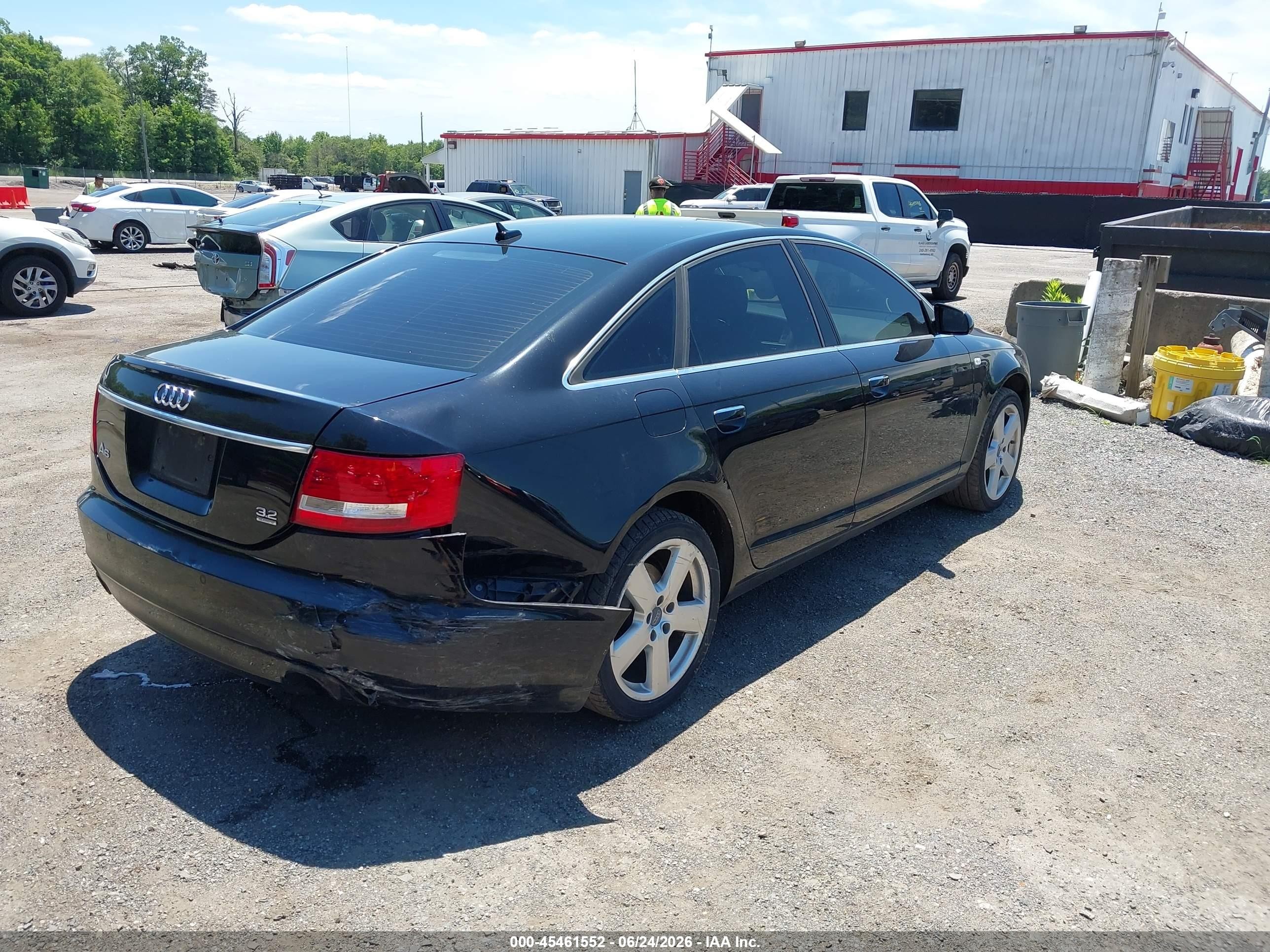 2008 Audi A6 3.2 Black vin: WAUDH74F38N026363
