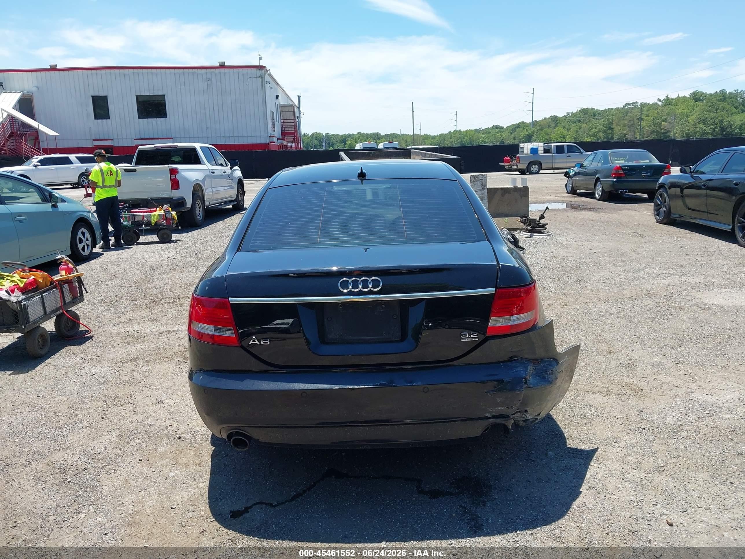 2008 Audi A6 3.2 Black vin: WAUDH74F38N026363