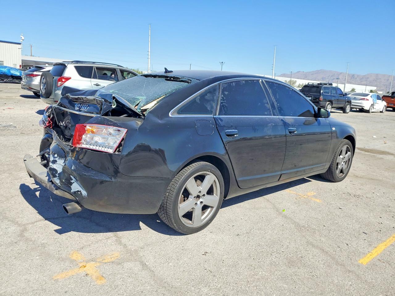 2008 Audi A6 3.2 Quattro Black vin: WAUDH74F48N120767