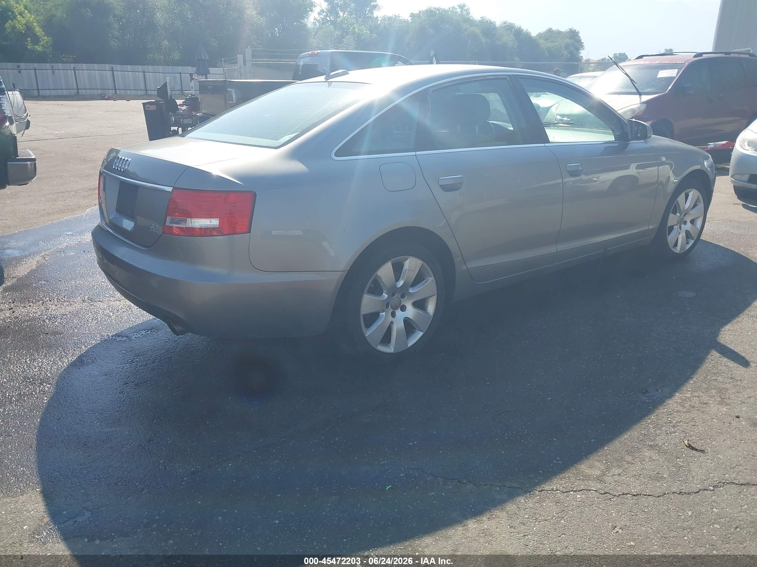 2006 Audi A6 3.2 Silver vin: WAUDH74F56N078803