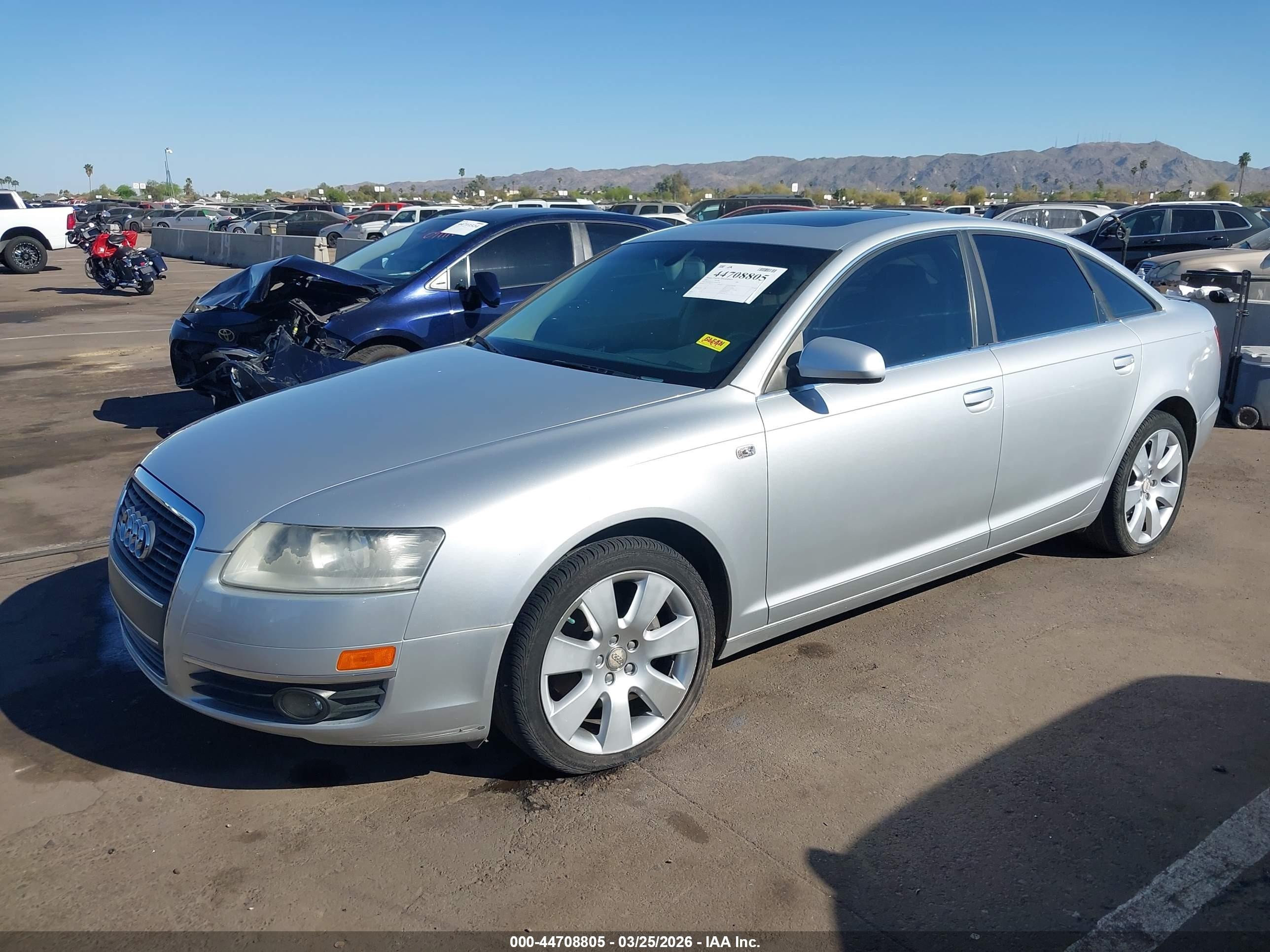 2007 Audi A6 3.2 Silver vin: WAUDH74F57N049190