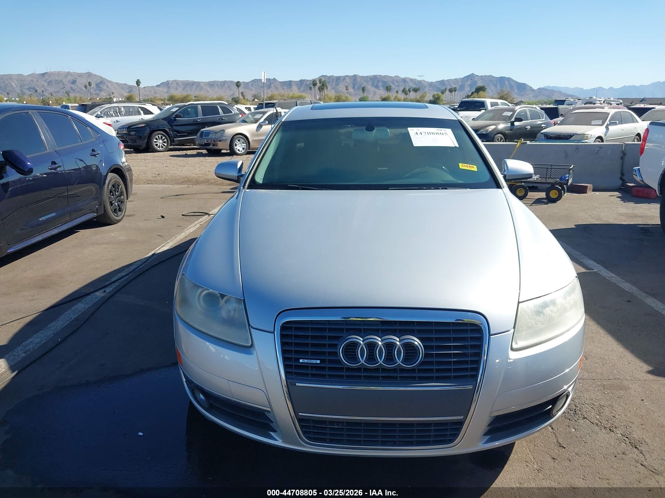 2007 Audi A6 3.2 Silver vin: WAUDH74F57N049190