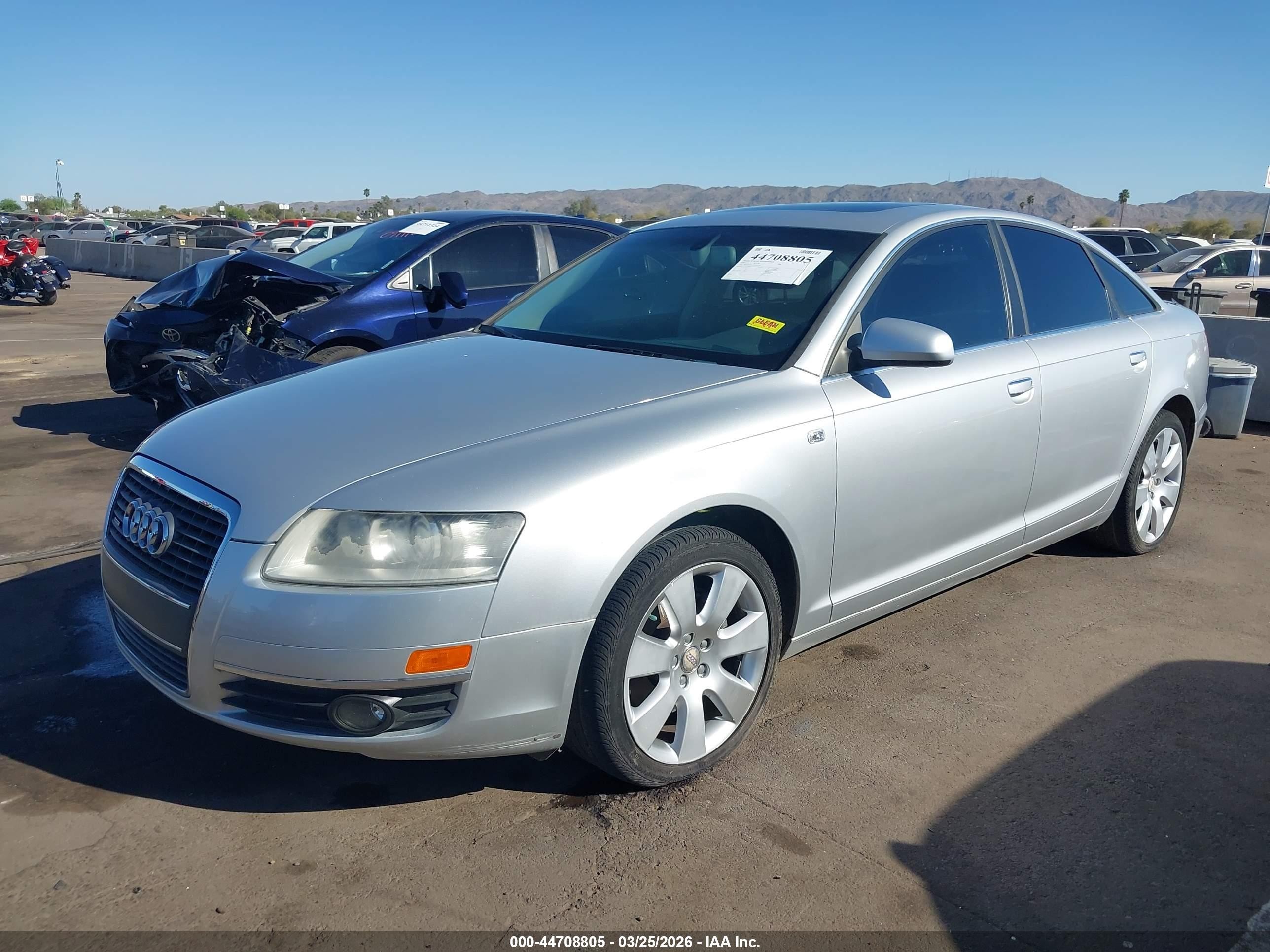 2007 Audi A6 3.2 Silver vin: WAUDH74F57N049190