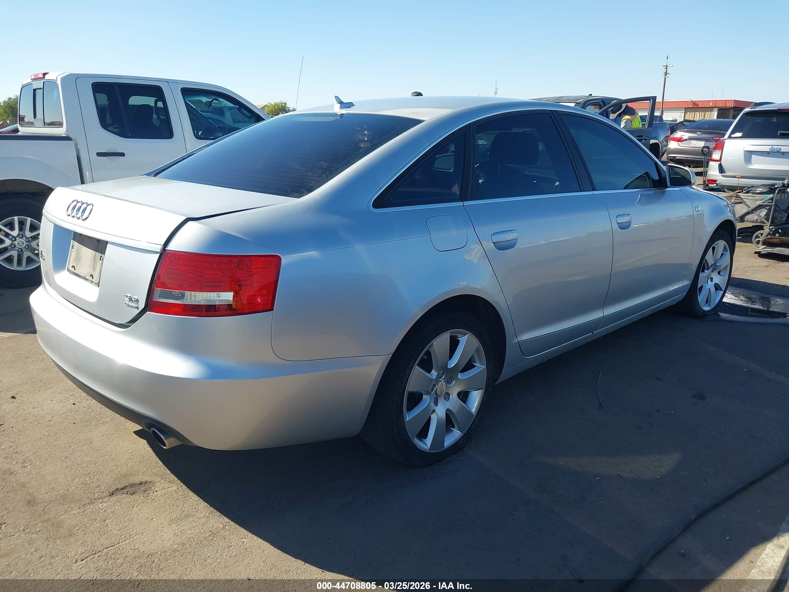 2007 Audi A6 3.2 Silver vin: WAUDH74F57N049190
