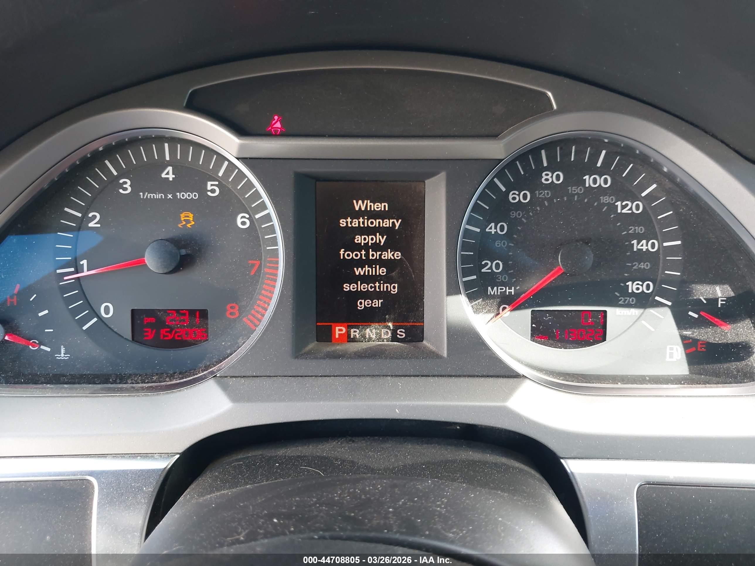 2007 Audi A6 3.2 Silver vin: WAUDH74F57N049190