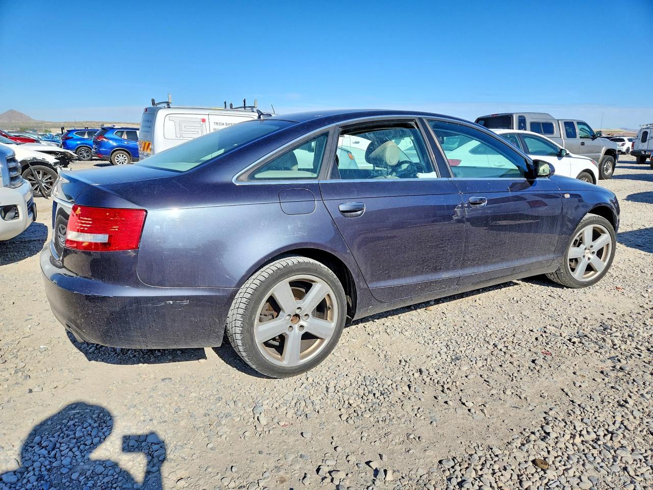 2008 Audi A6 3.2 Quattro Blue vin: WAUDH74F68N014868