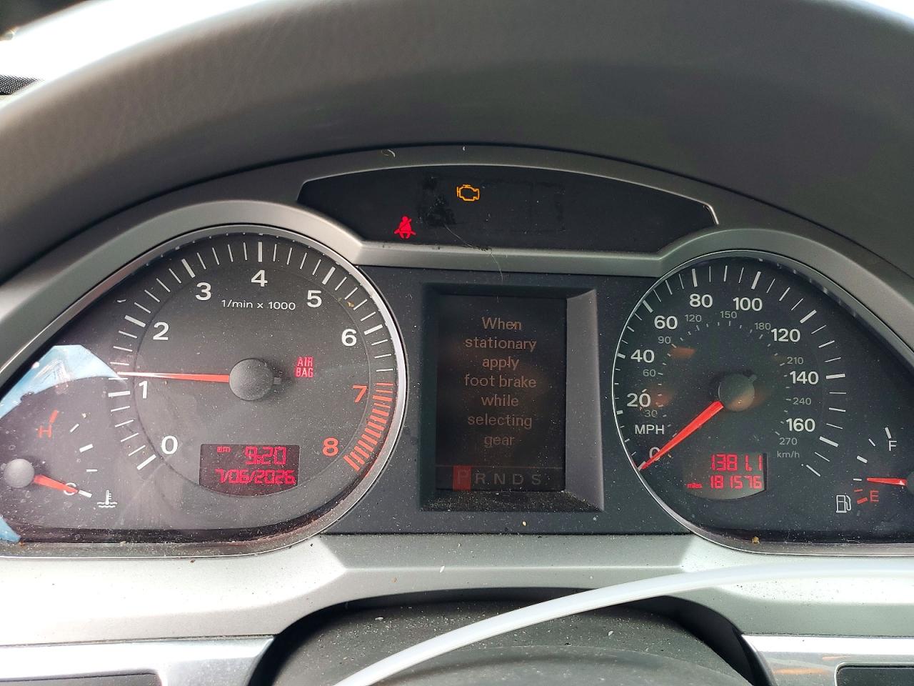 2008 Audi A6 3.2 Quattro Silver vin: WAUDH74F68N163037