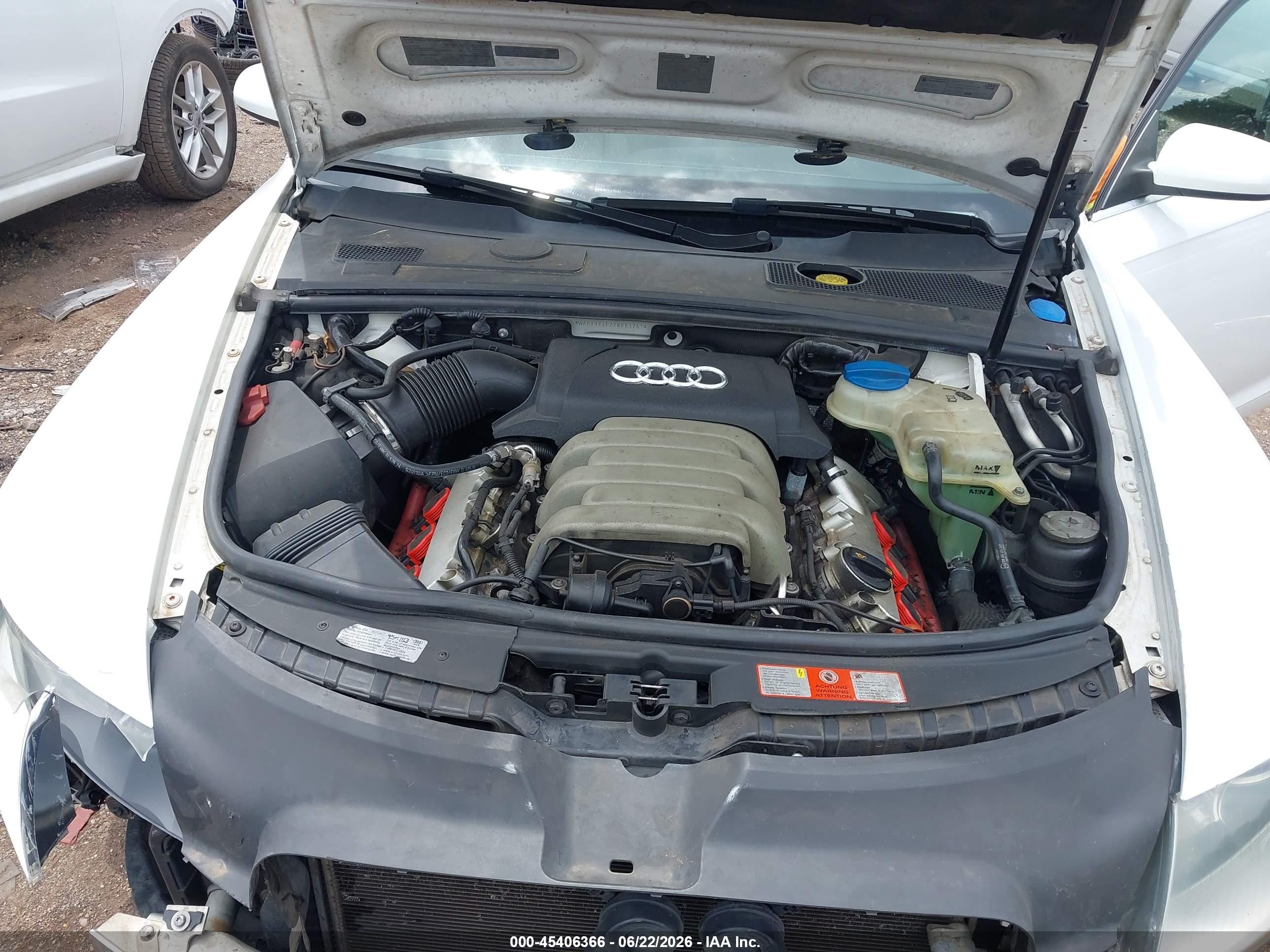 2007 Audi A6 3.2 Белый vin: WAUDH74F77N083261