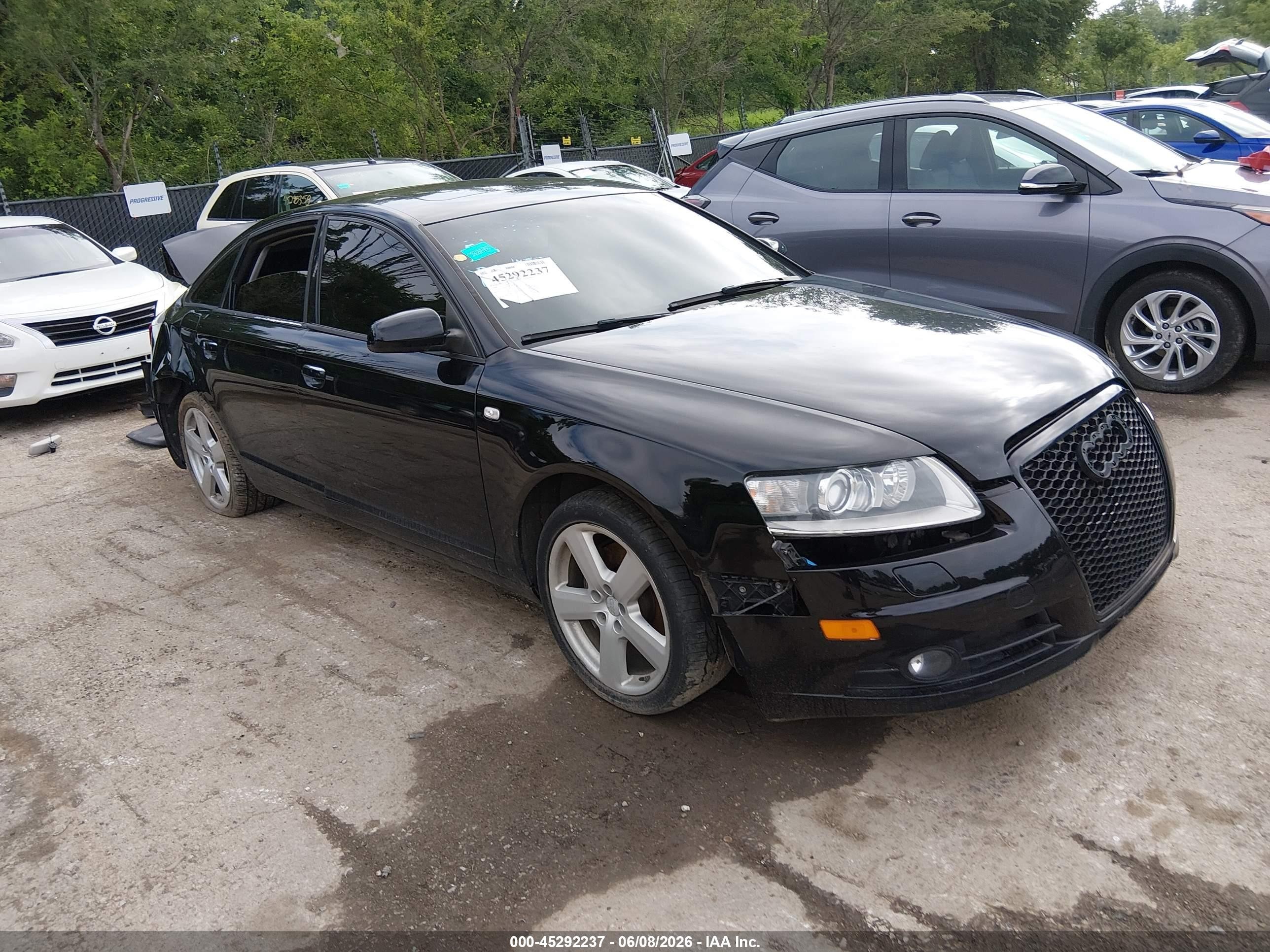 2008 Audi A6 3.2 Black vin: WAUDH74F78N182065