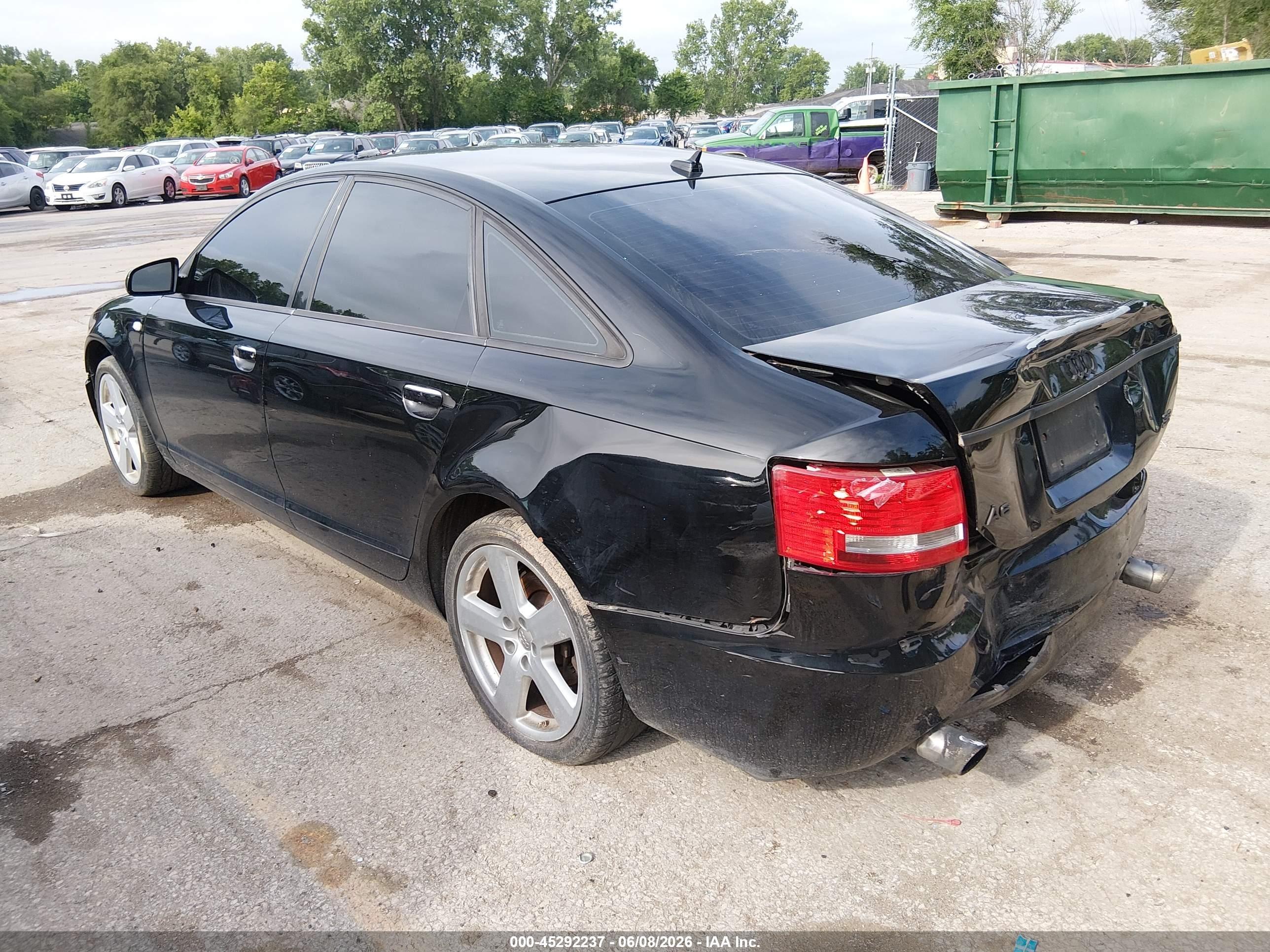 2008 Audi A6 3.2 Black vin: WAUDH74F78N182065