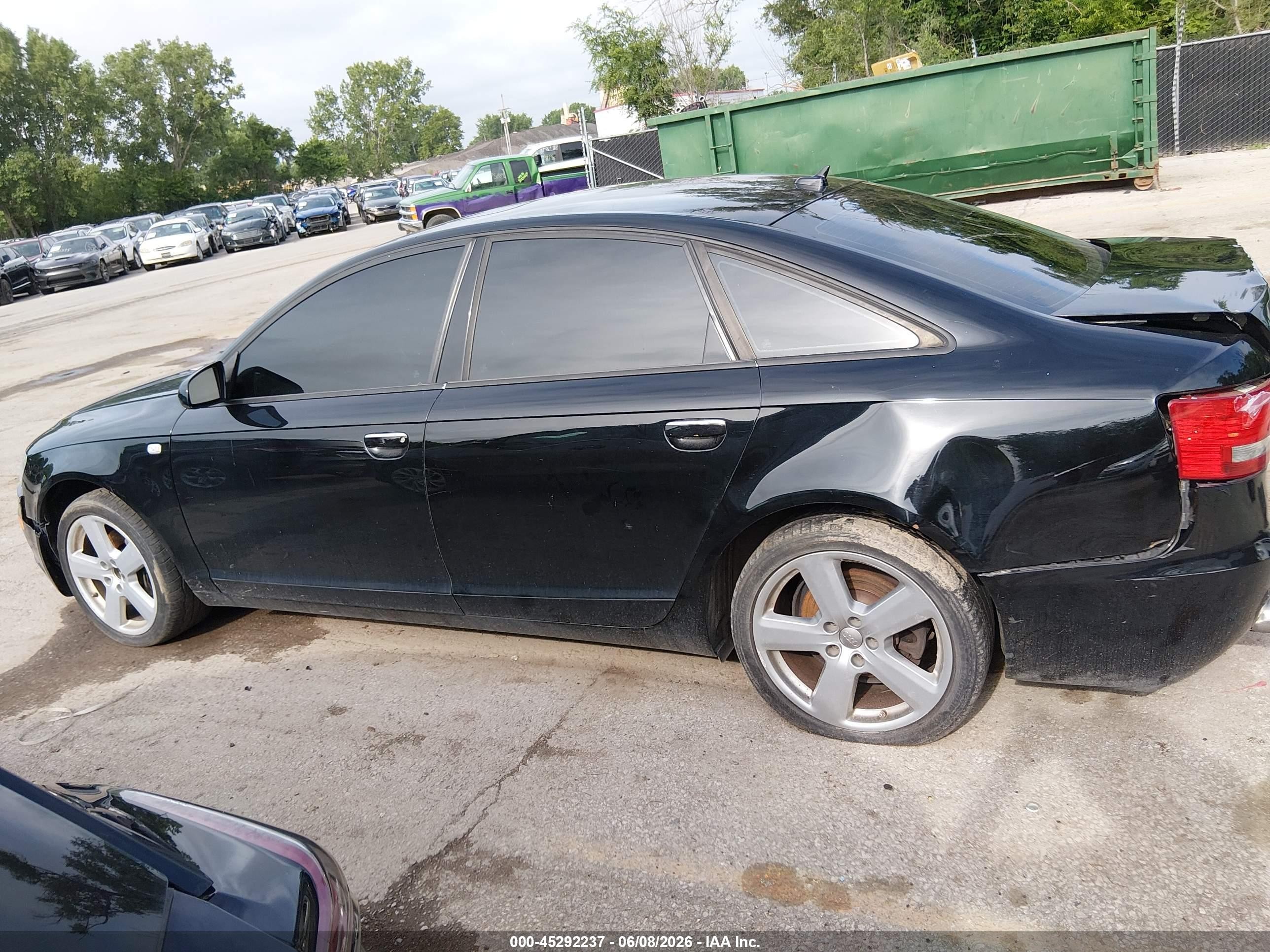 2008 Audi A6 3.2 Black vin: WAUDH74F78N182065