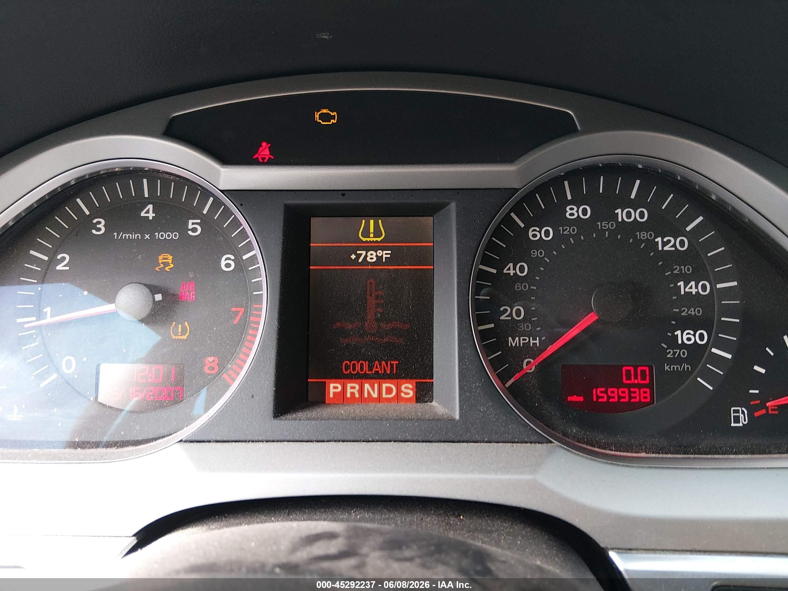 2008 Audi A6 3.2 Black vin: WAUDH74F78N182065