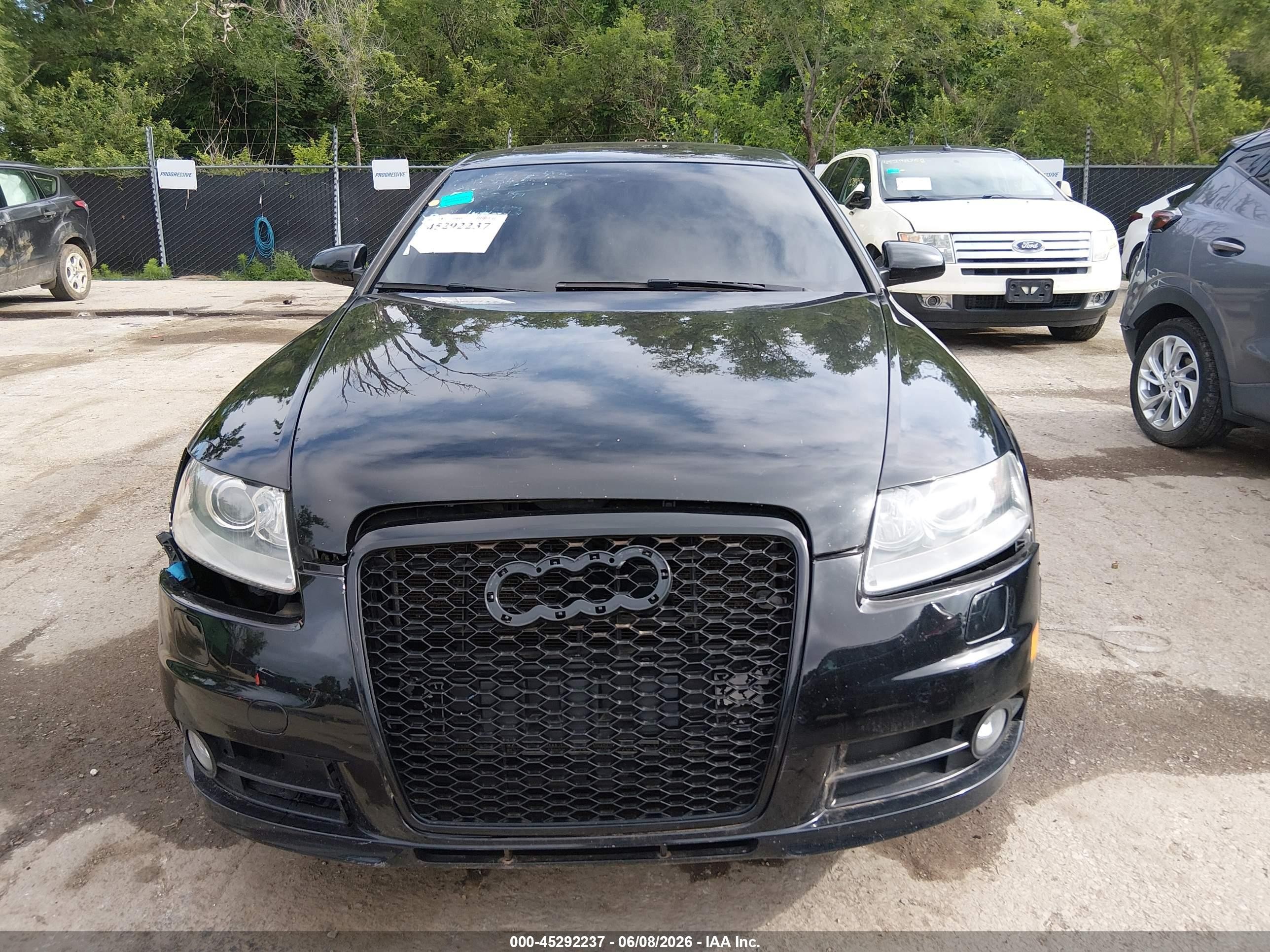 2008 Audi A6 3.2 Black vin: WAUDH74F78N182065