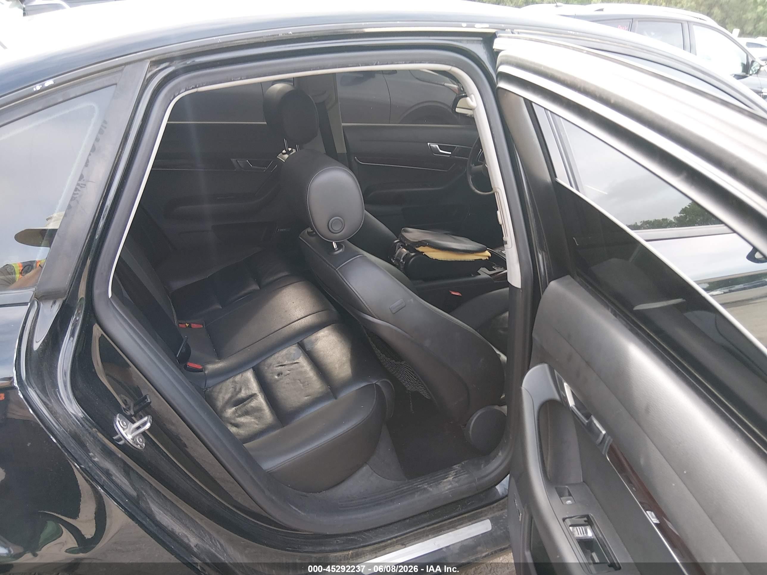 2008 Audi A6 3.2 Black vin: WAUDH74F78N182065