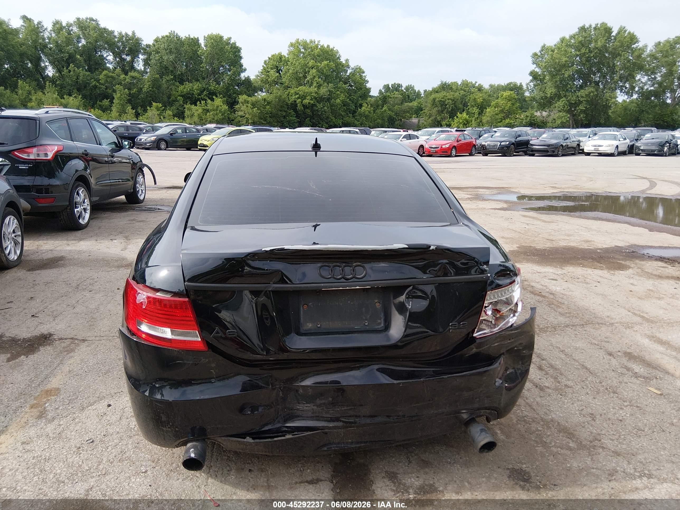 2008 Audi A6 3.2 Black vin: WAUDH74F78N182065