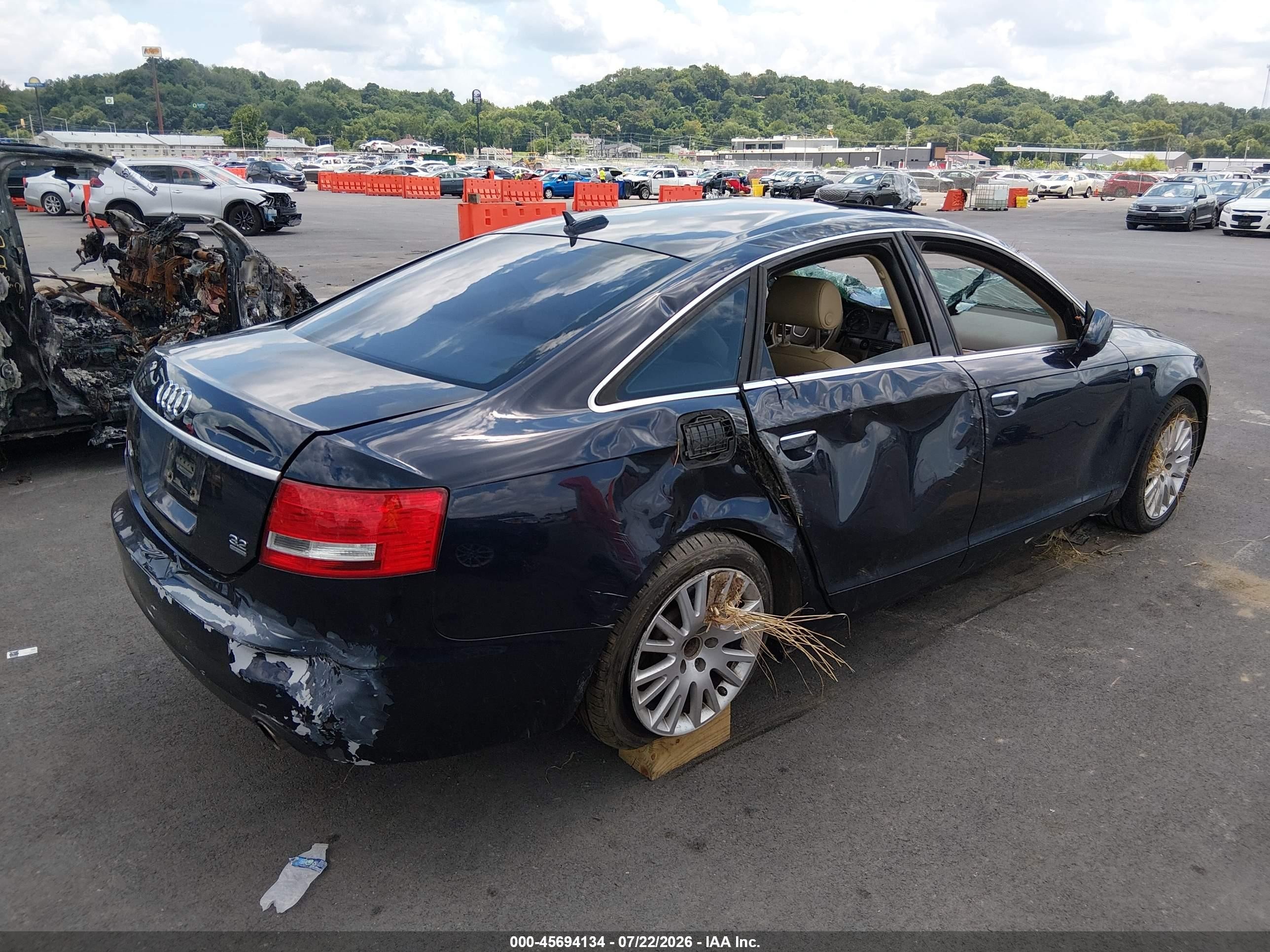 2006 Audi A6 3.2 Dark Blue vin: WAUDH74F86N104522