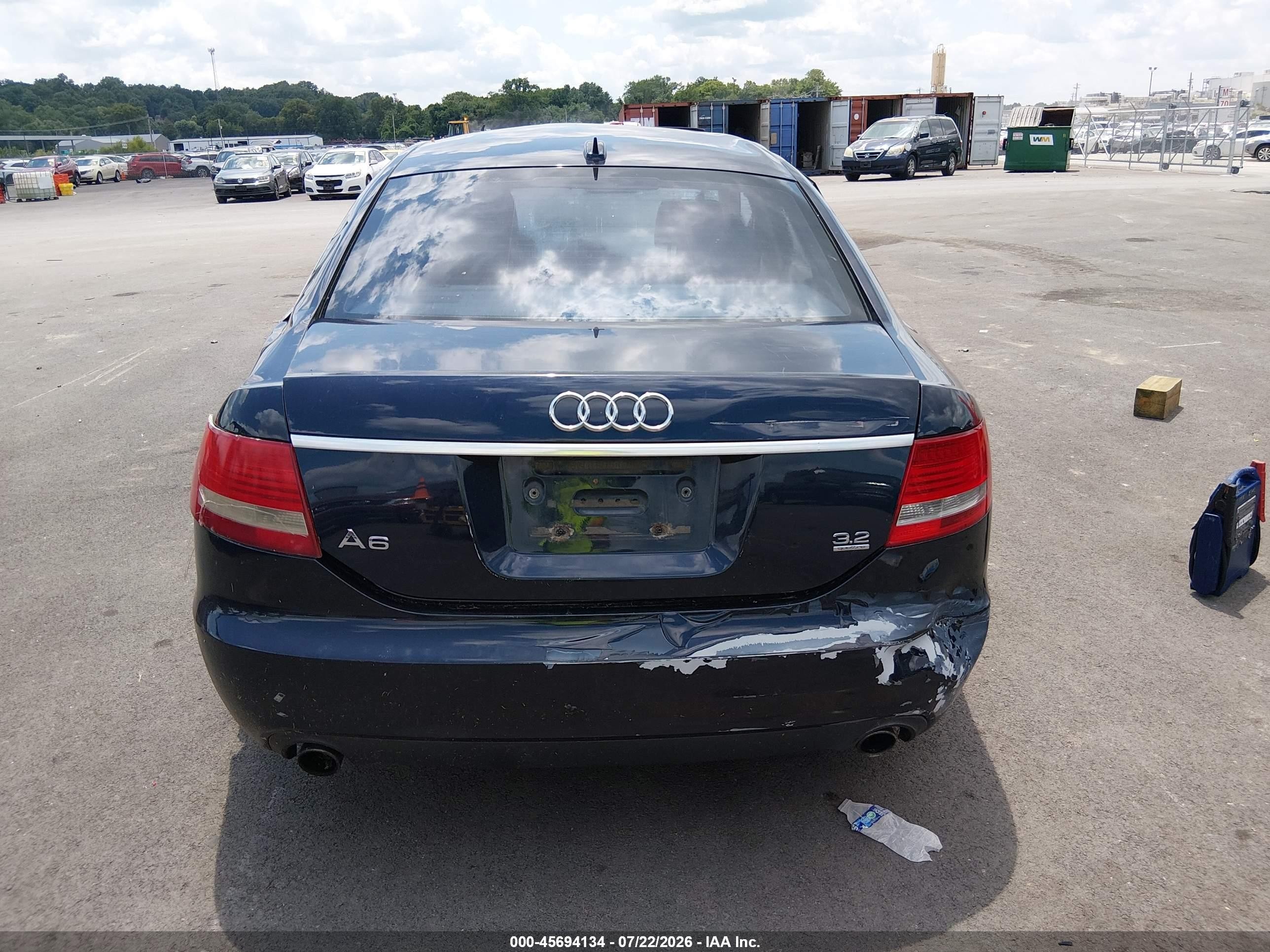 2006 Audi A6 3.2 Dark Blue vin: WAUDH74F86N104522