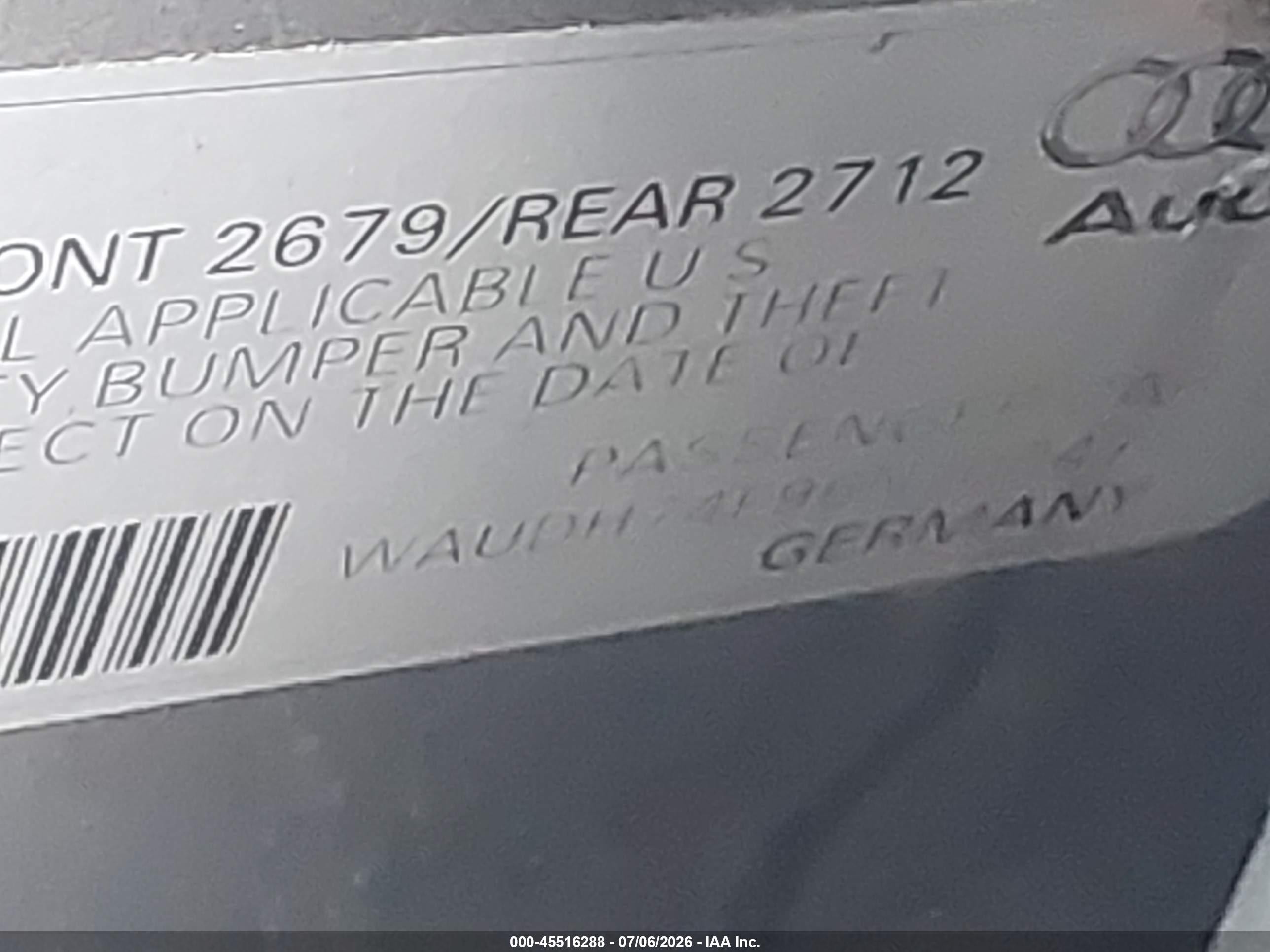 2006 Audi A6 3.2 Gray vin: WAUDH74F96N102472