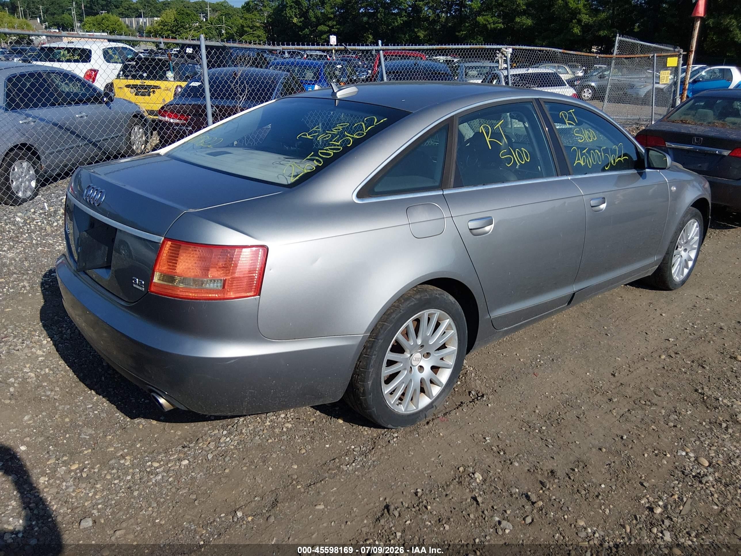 2006 Audi A6 3.2 Silver vin: WAUDH74F96N168505