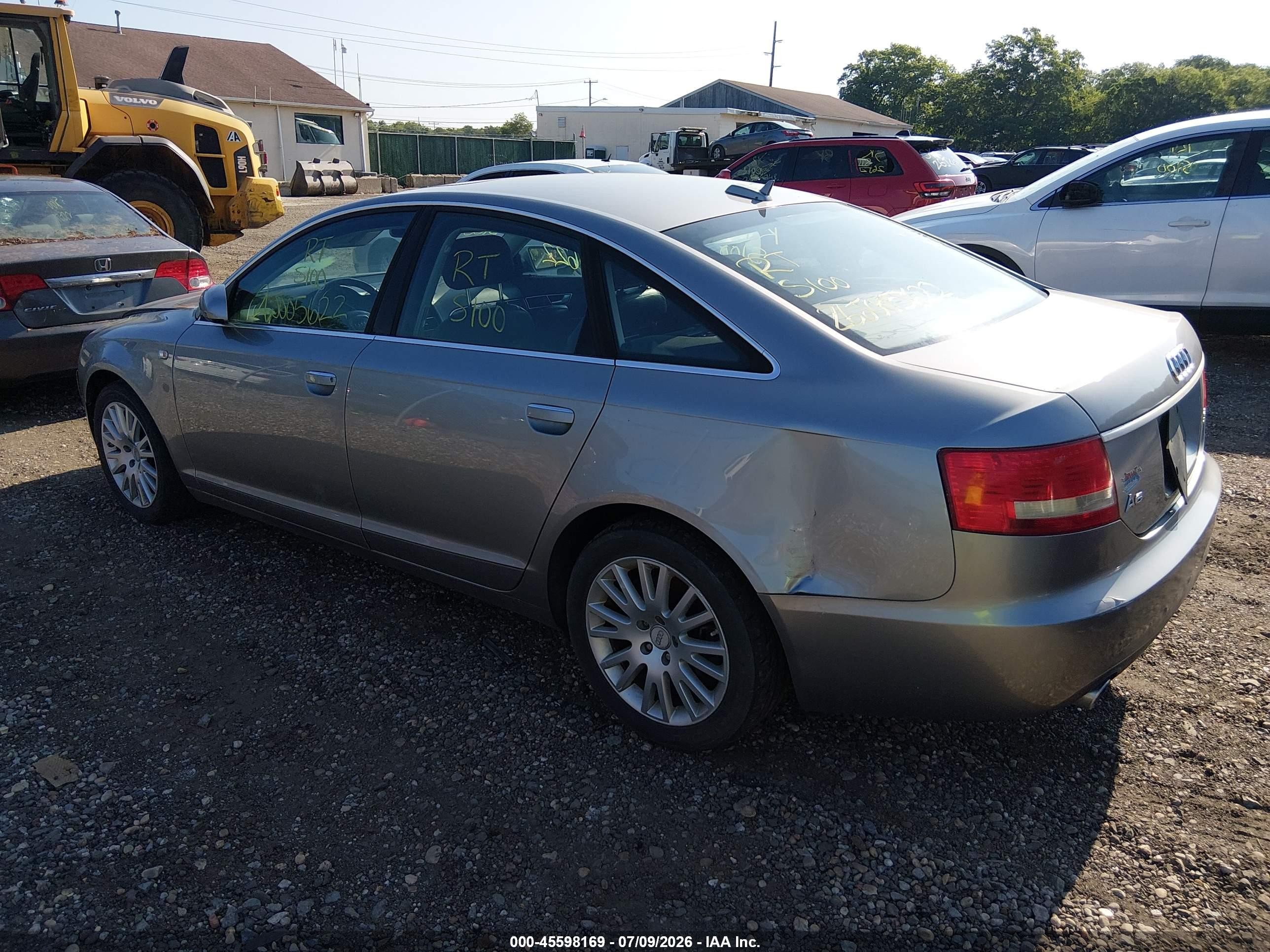 2006 Audi A6 3.2 Silver vin: WAUDH74F96N168505