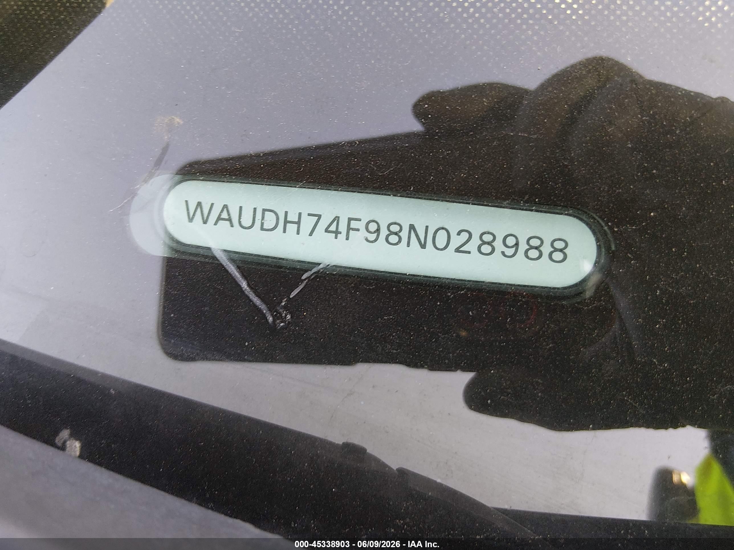 2008 Audi A6 3.2 Black vin: WAUDH74F98N028988