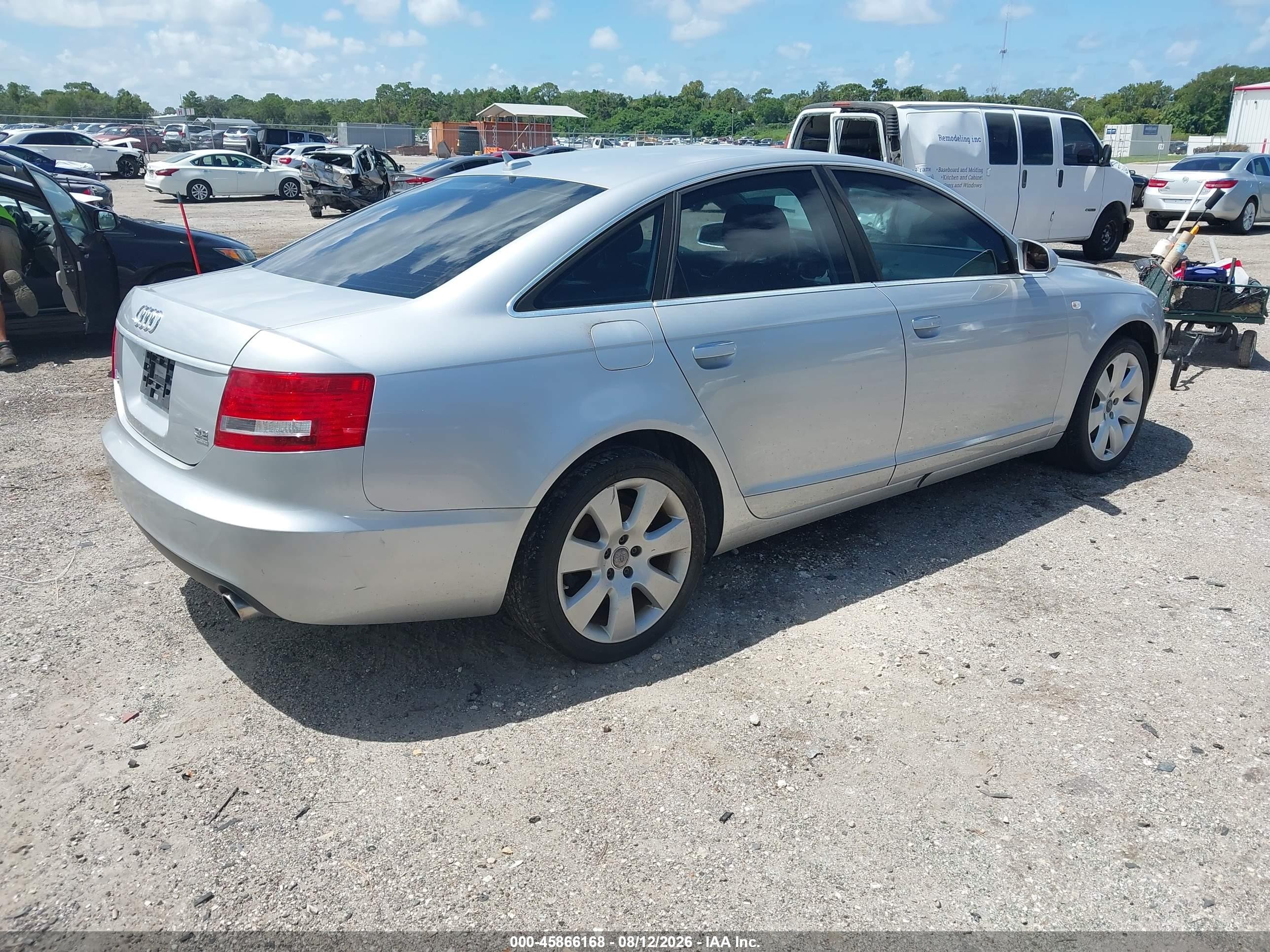 2007 Audi A6 3.2 Silver vin: WAUDH74FX7N012961