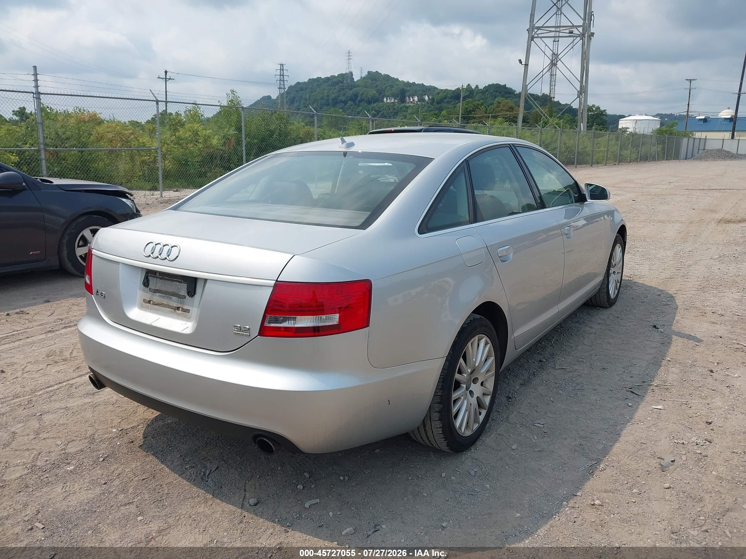 2007 Audi A6 3.2 Silver vin: WAUDH74FX7N049850