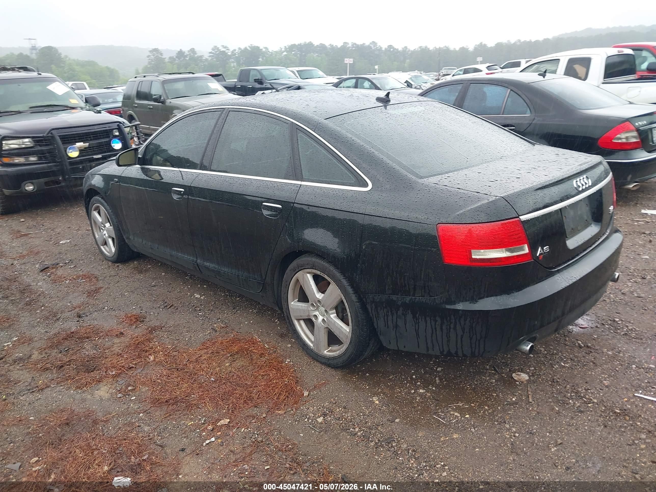 2008 Audi A6 3.2 Black vin: WAUDH74FX8N027087