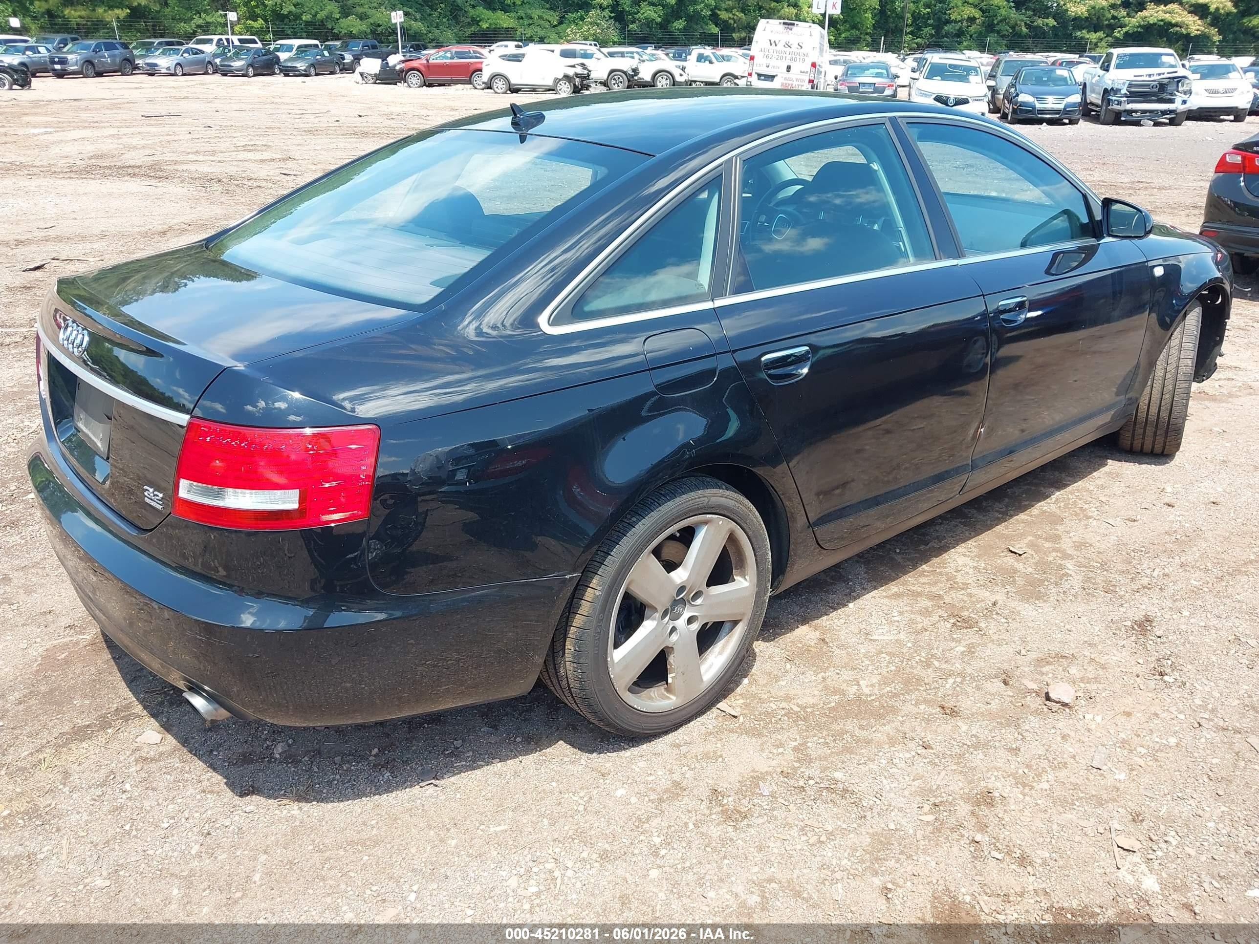 2008 Audi A6 3.2 Черный vin: WAUDH74FX8N053902