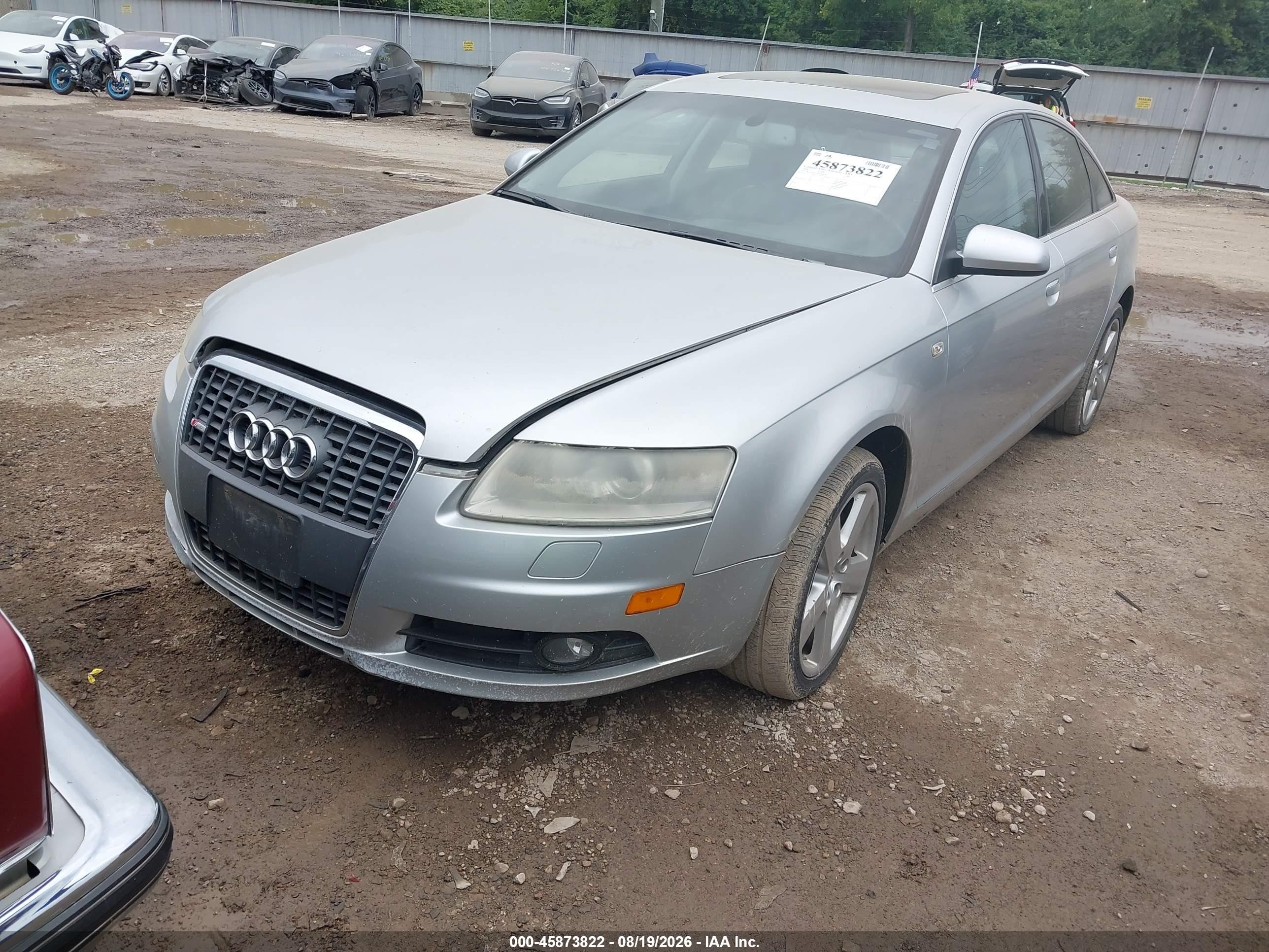 2008 Audi A6 3.2 Silver vin: WAUDH74FX8N088939