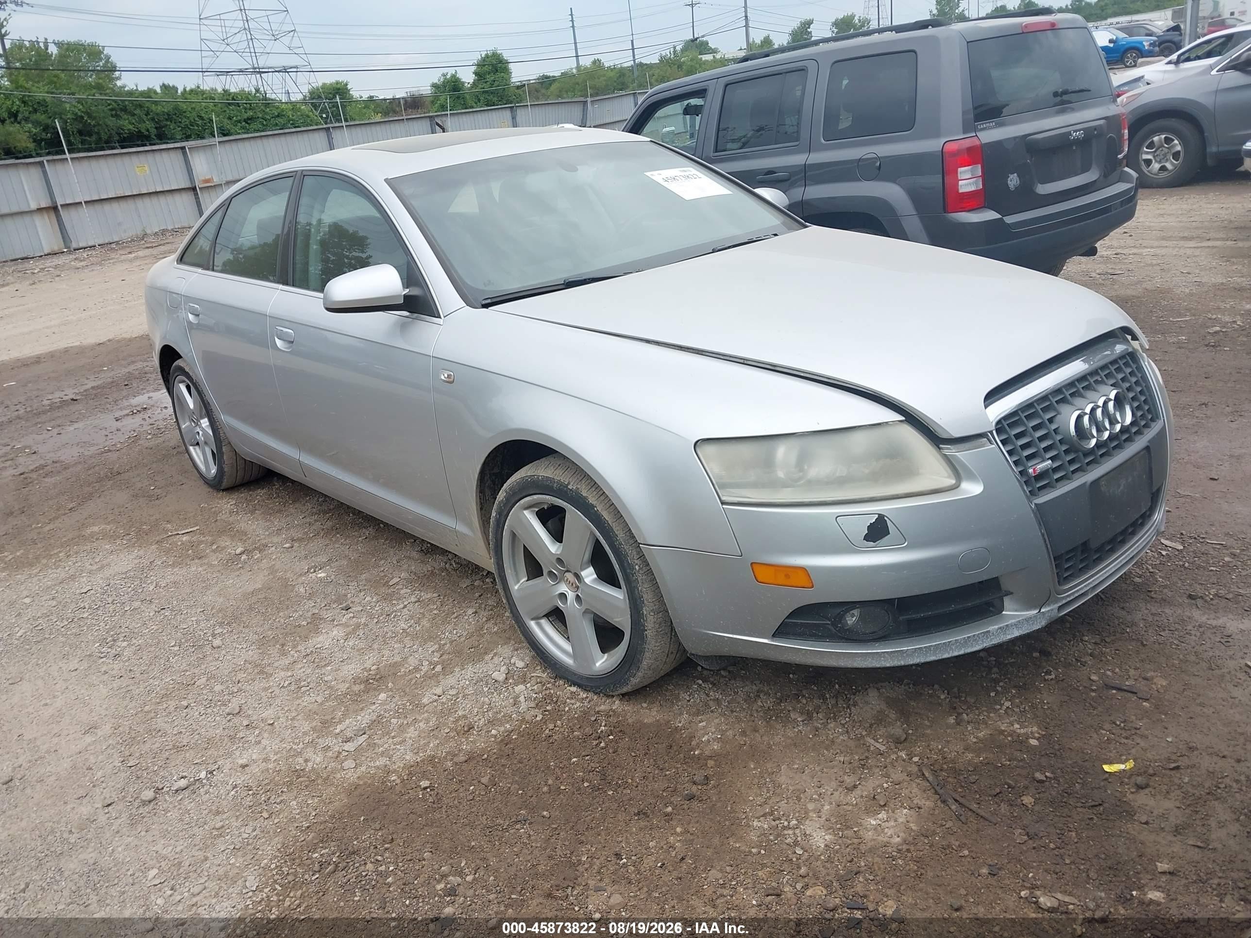 2008 Audi A6 3.2 Silver vin: WAUDH74FX8N088939
