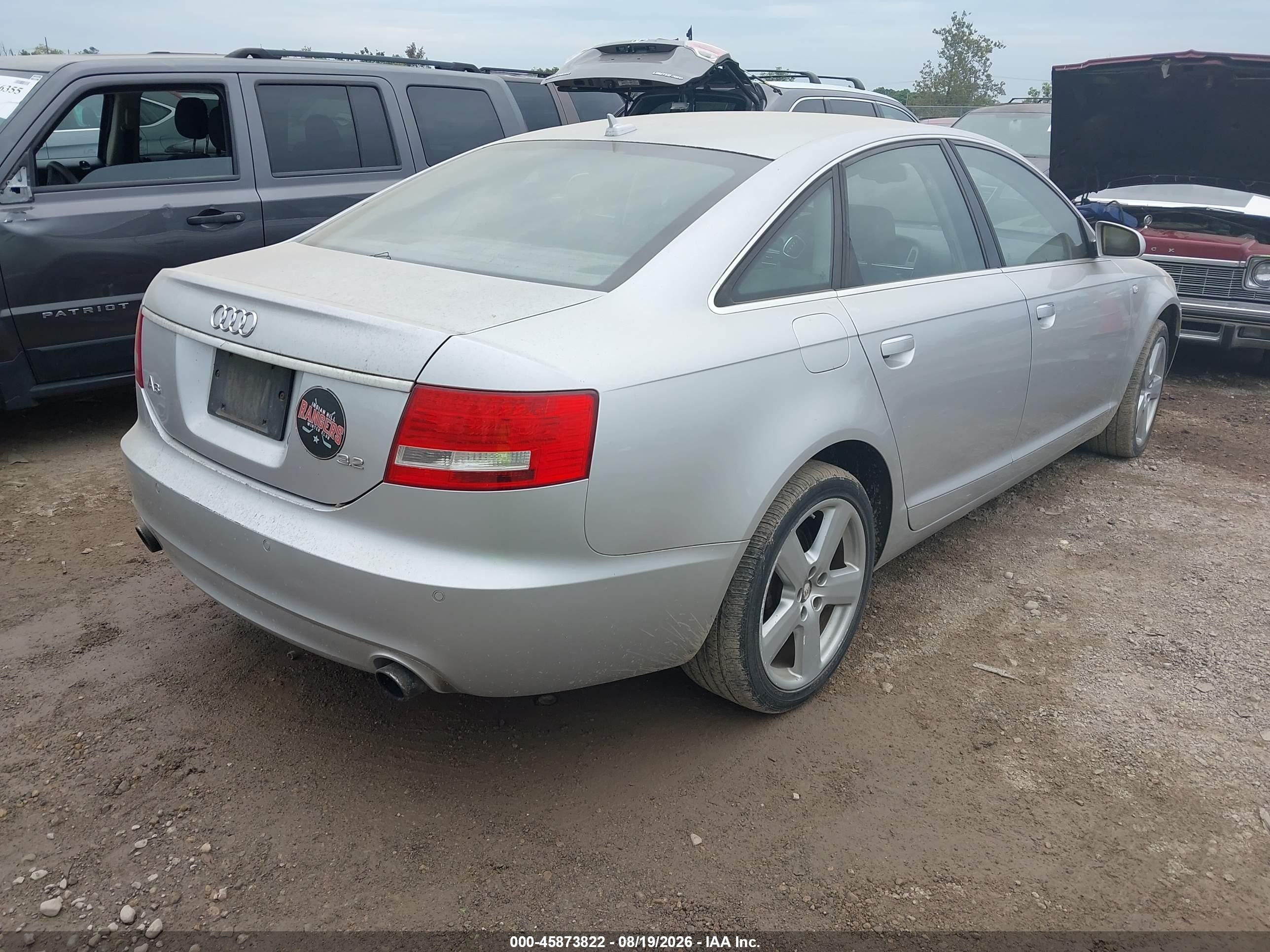 2008 Audi A6 3.2 Silver vin: WAUDH74FX8N088939