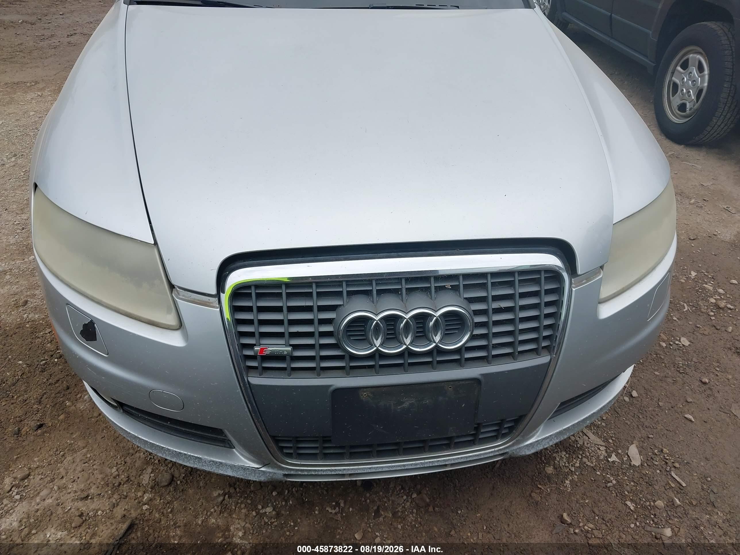 2008 Audi A6 3.2 Silver vin: WAUDH74FX8N088939