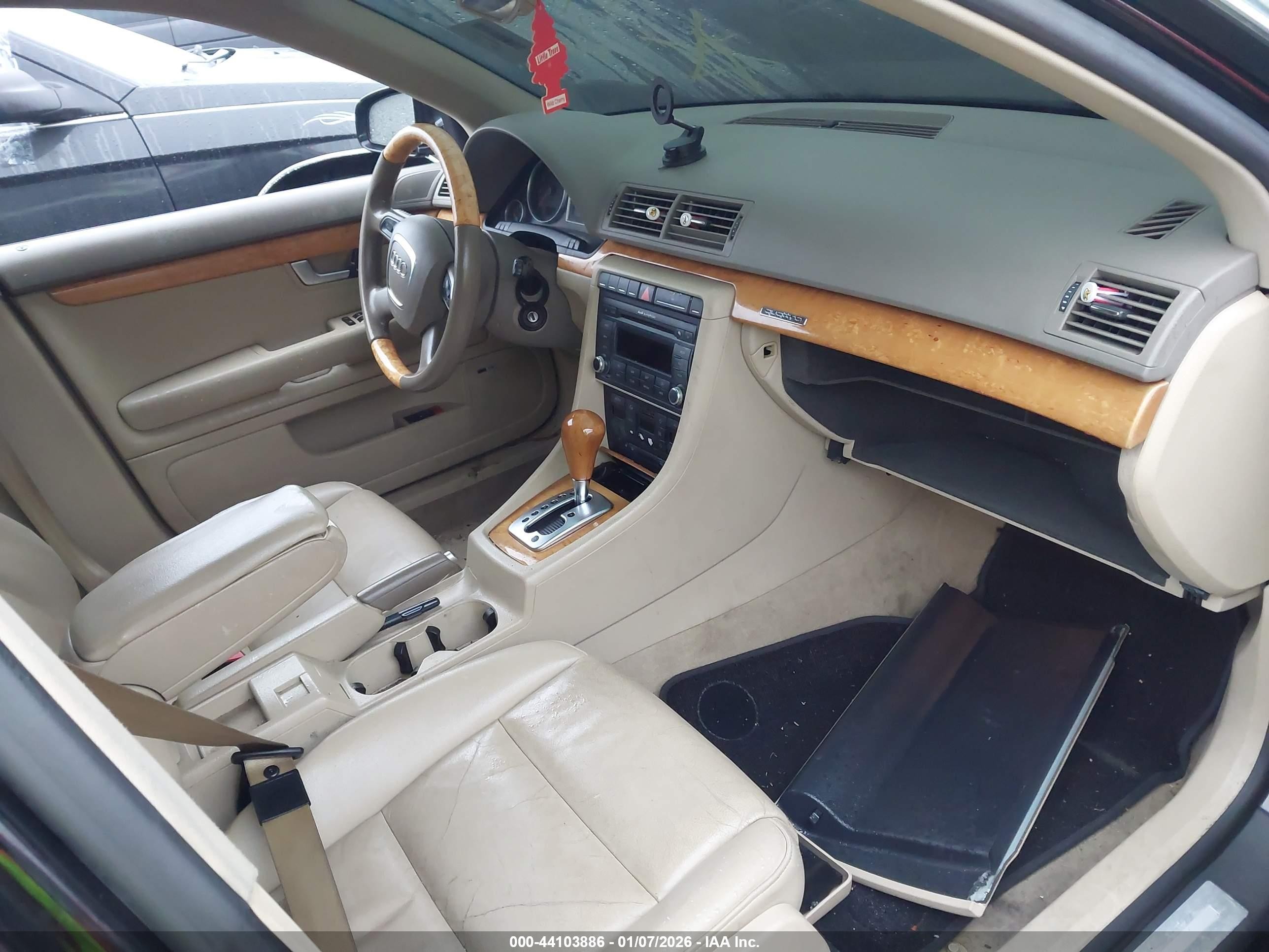2007 Audi A4 3.2 Black vin: WAUDH78E17A195837