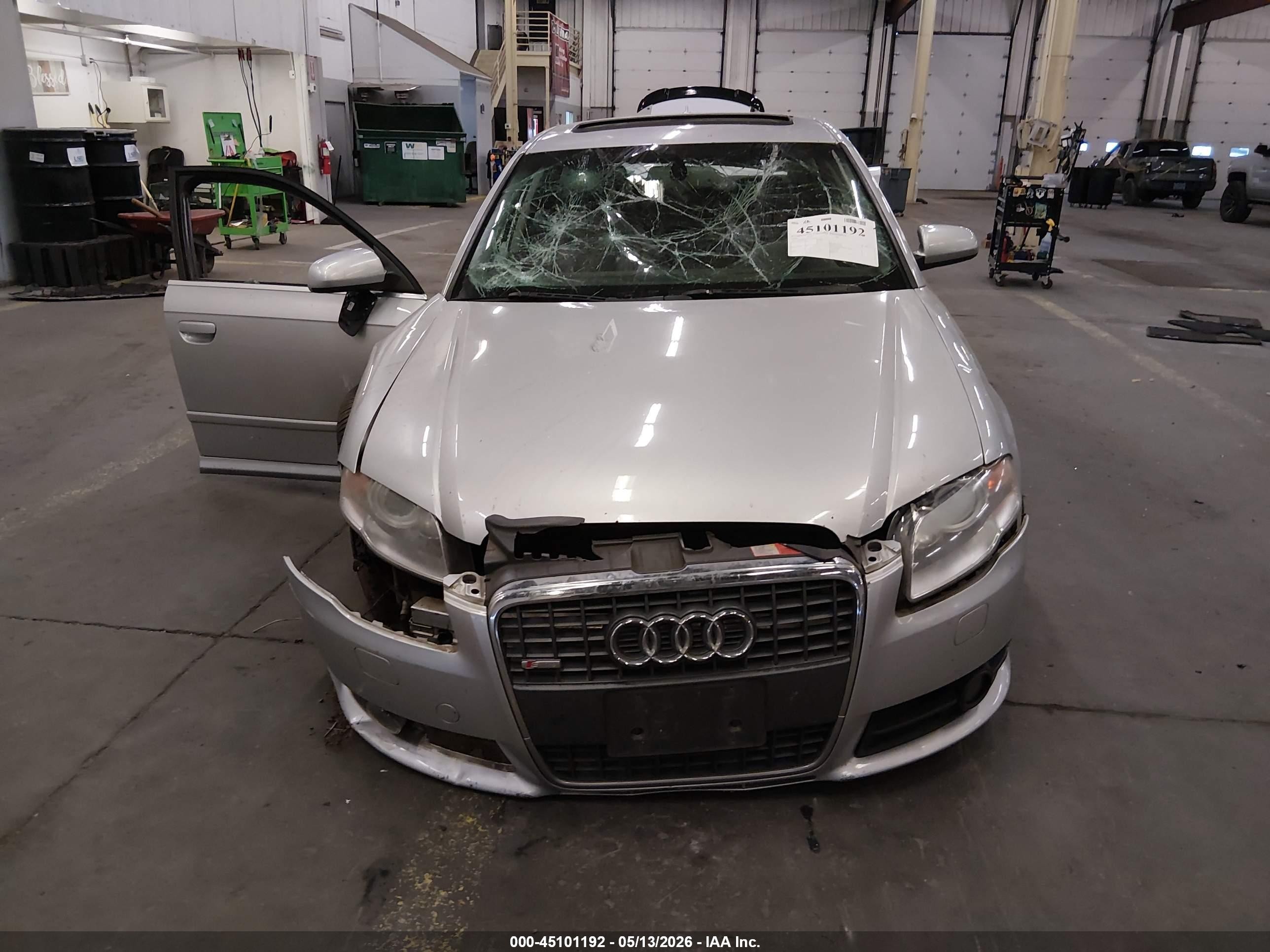 2008 Audi A4 3.2 Silver vin: WAUDH78E18A056485