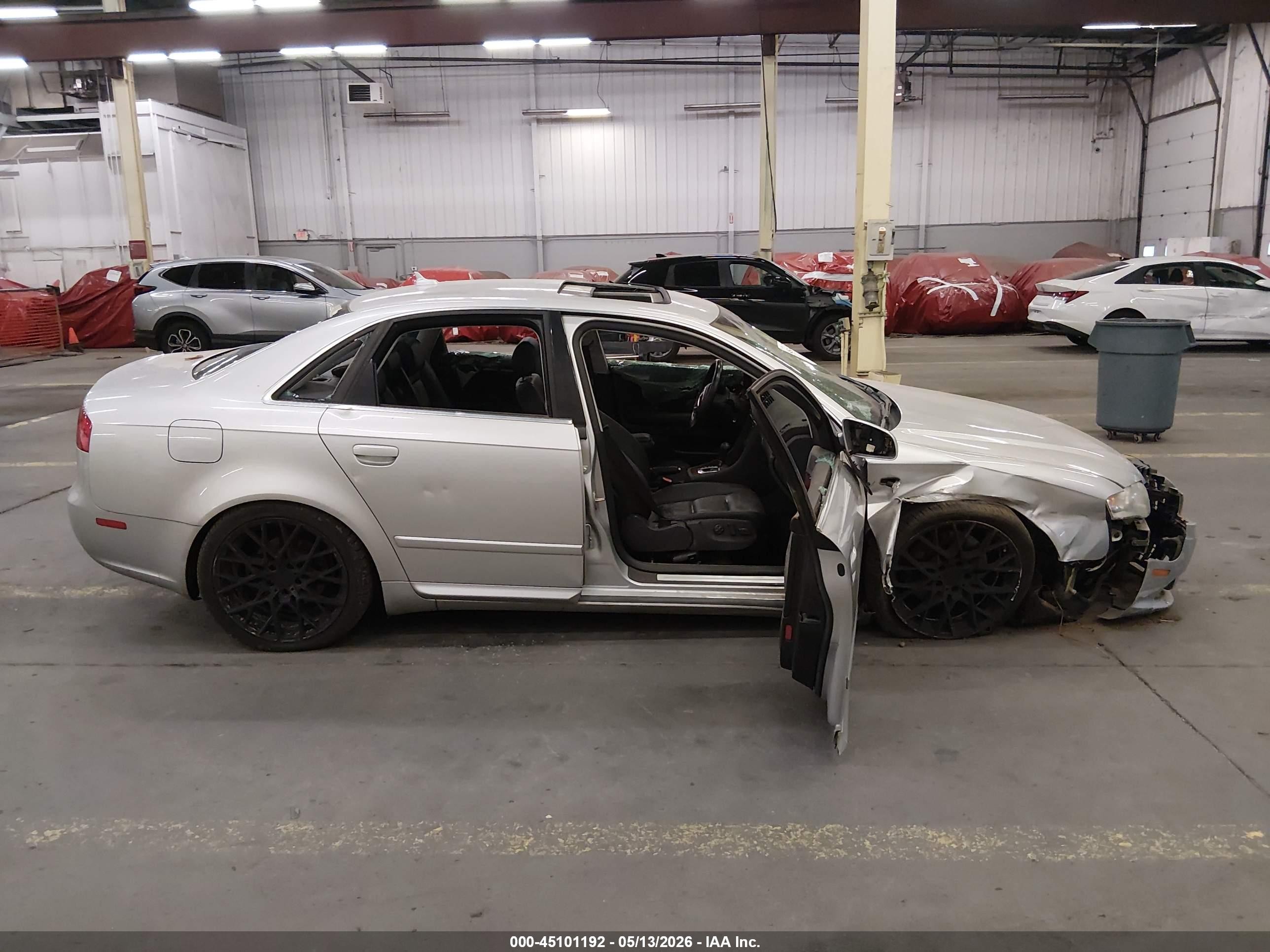 2008 Audi A4 3.2 Silver vin: WAUDH78E18A056485