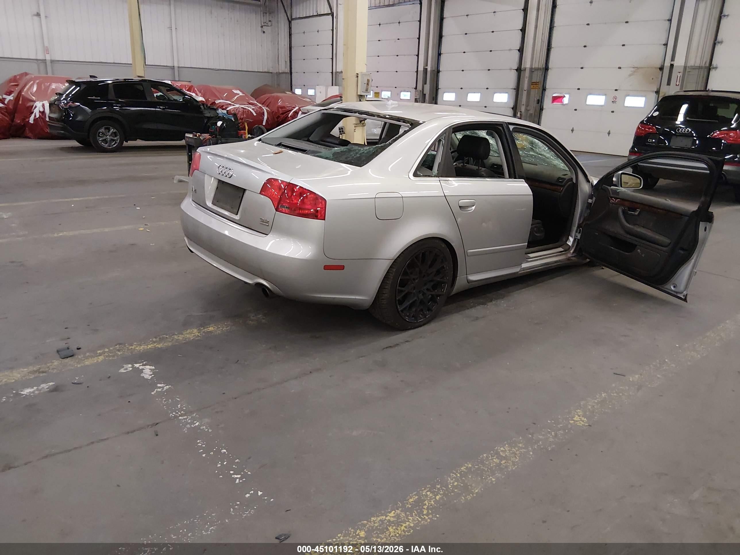 2008 Audi A4 3.2 Silver vin: WAUDH78E18A056485