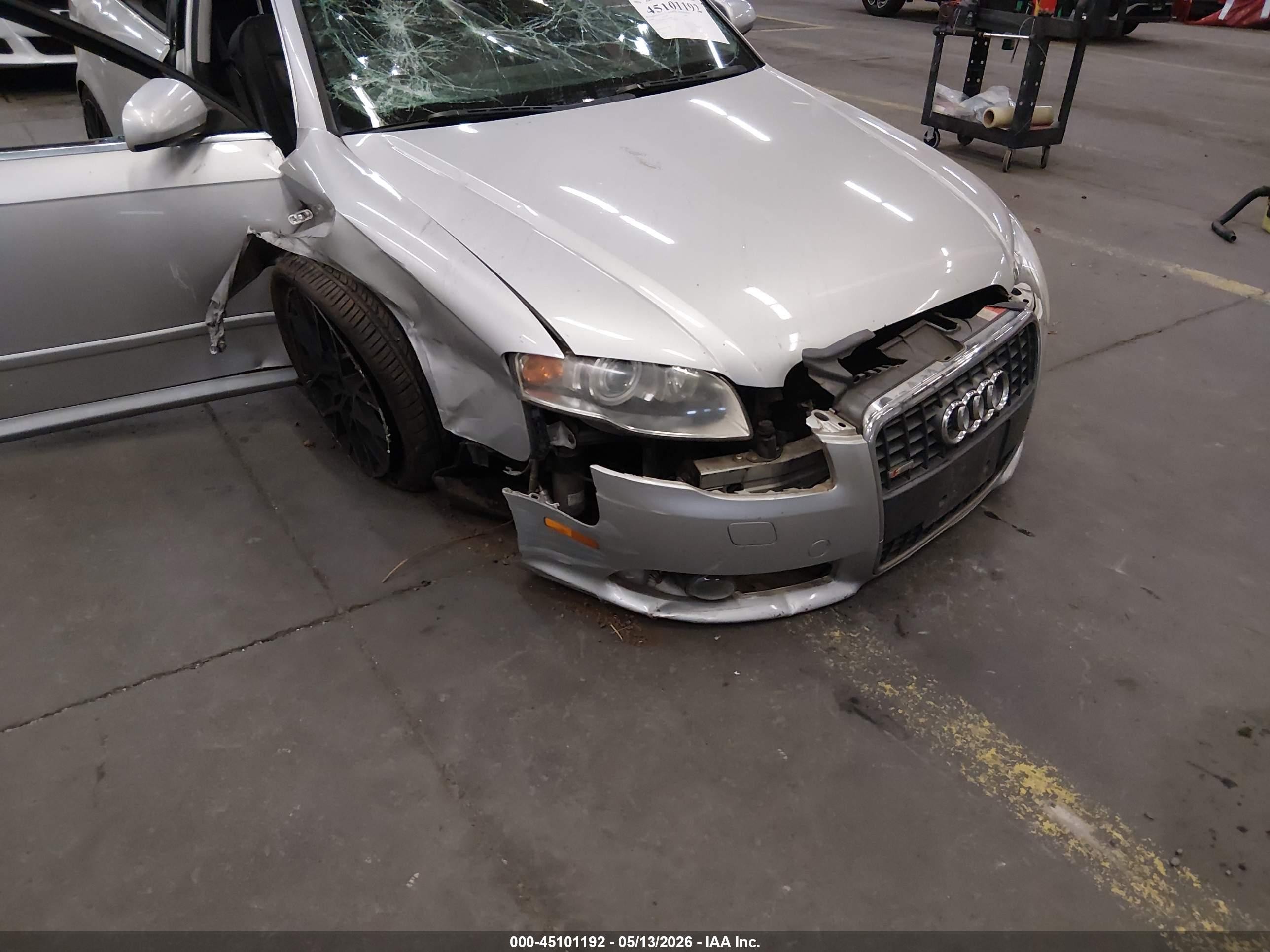 2008 Audi A4 3.2 Silver vin: WAUDH78E18A056485