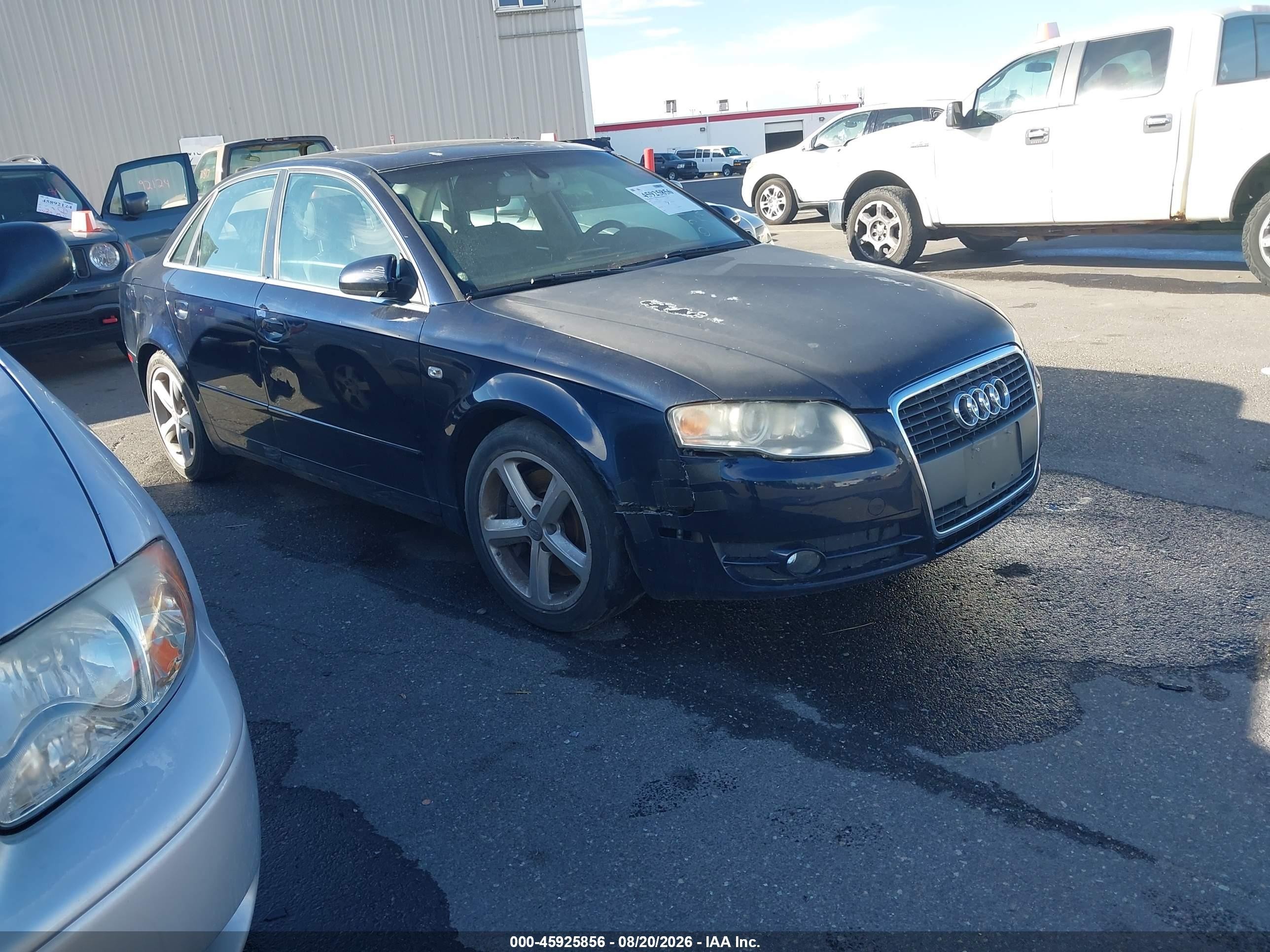 2007 Audi A4 3.2 Dark Blue vin: WAUDH78E27A051293