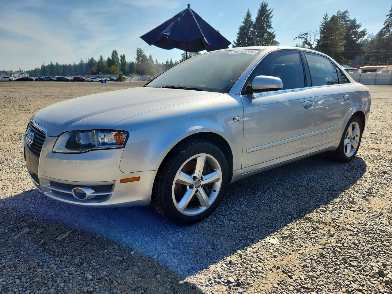 2007 Audi A4 3.2 Quattro Silver vin: WAUDH78E57A101636