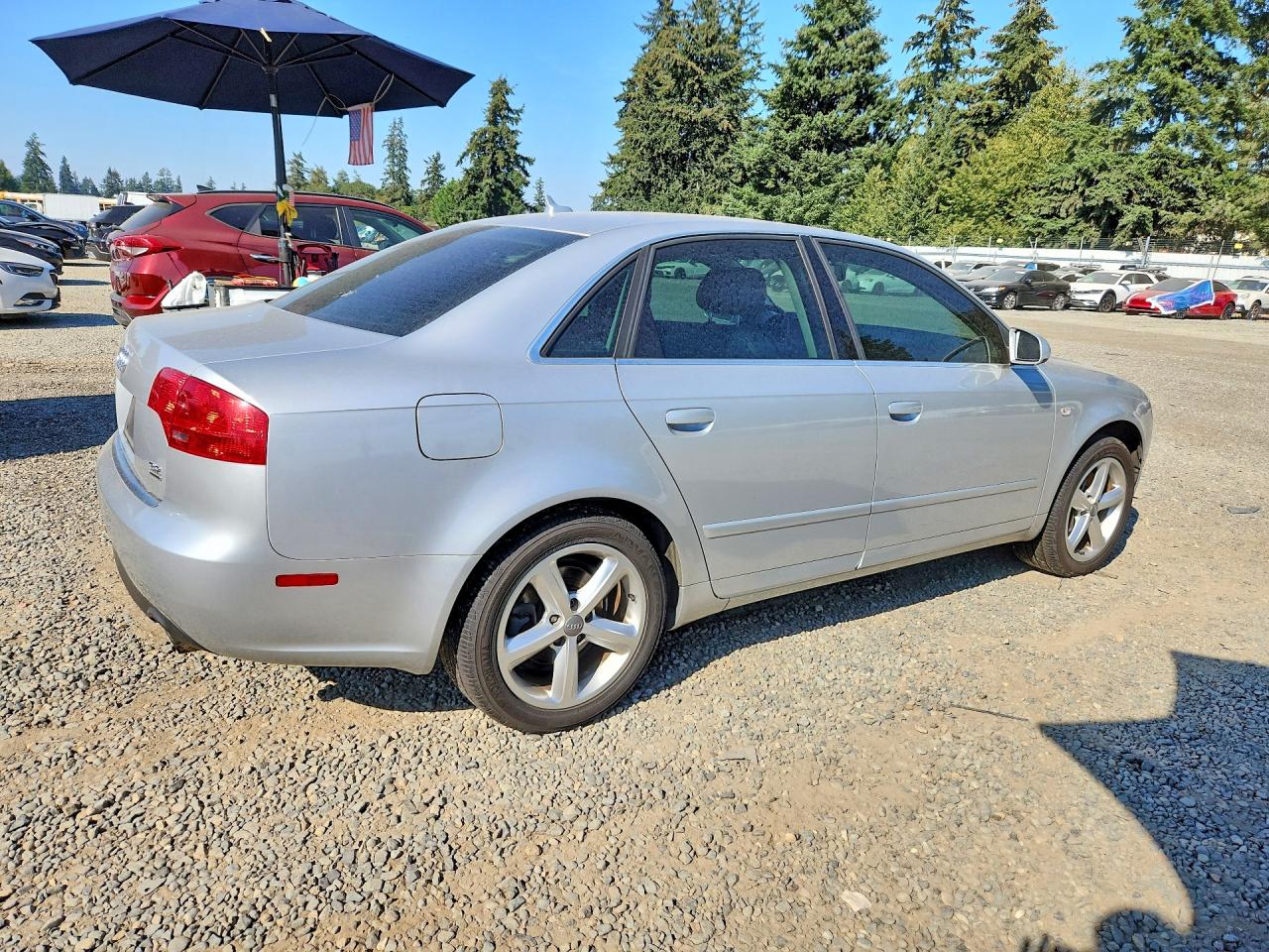 2007 Audi A4 3.2 Quattro Silver vin: WAUDH78E57A101636