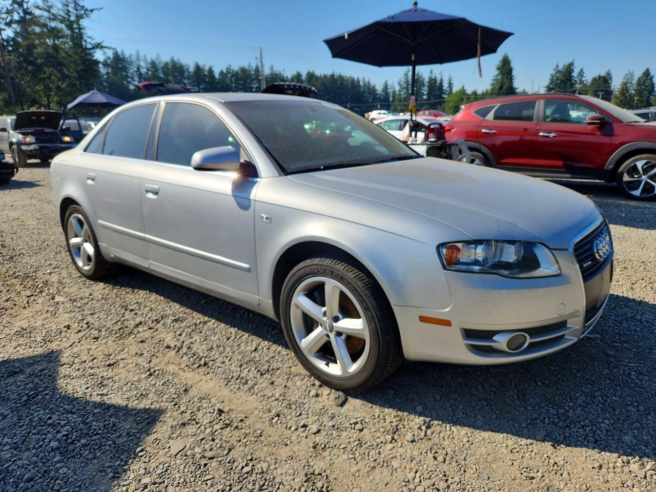 2007 Audi A4 3.2 Quattro Silver vin: WAUDH78E57A101636